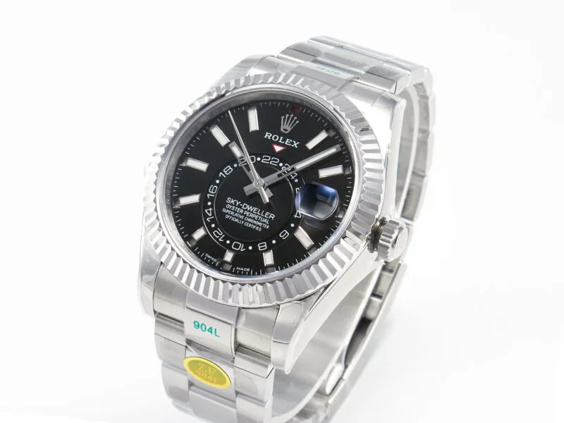 Sky-Dweller 326934 904L SS ZF 1:1 Best Edition schwarzes Zifferblatt am SS-Armband A2824 – Bild 4