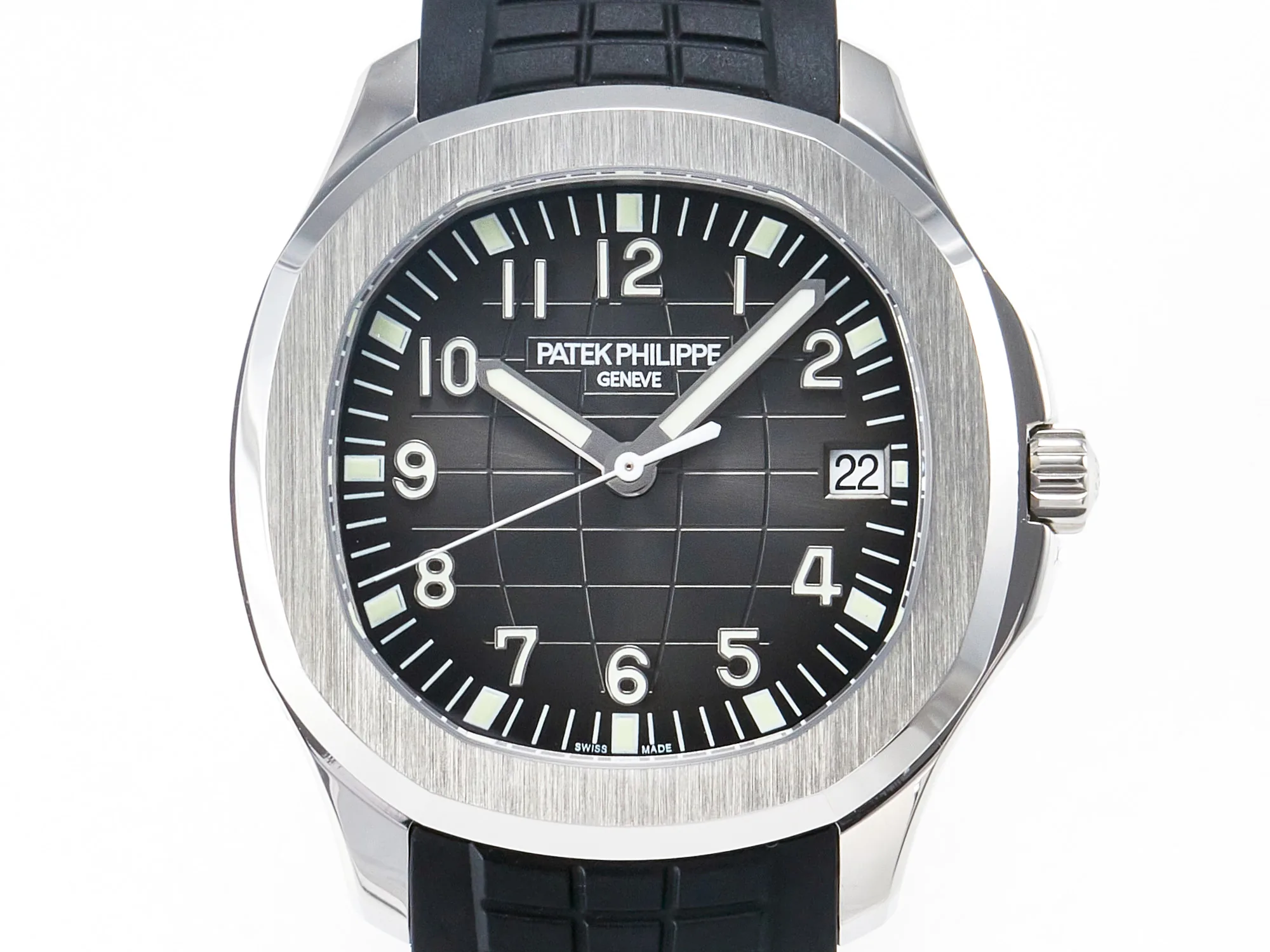 Aquanaut 5167 40mm SS 3KF 1:1 Best Edition schwarzes Zifferblatt am schwarzen Kautschukarmband A330 Super Clone V3 – Bild 3