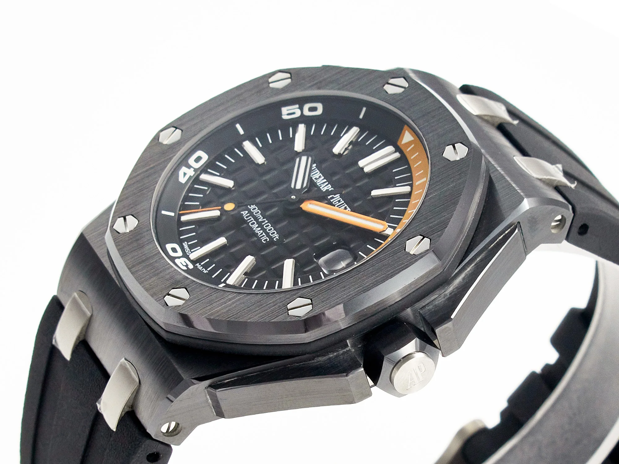 Royal Oak Offshore Diver 15707 ceramica nera ZF 1:1 Best Edition SA3120 Super Clone - immagine 8