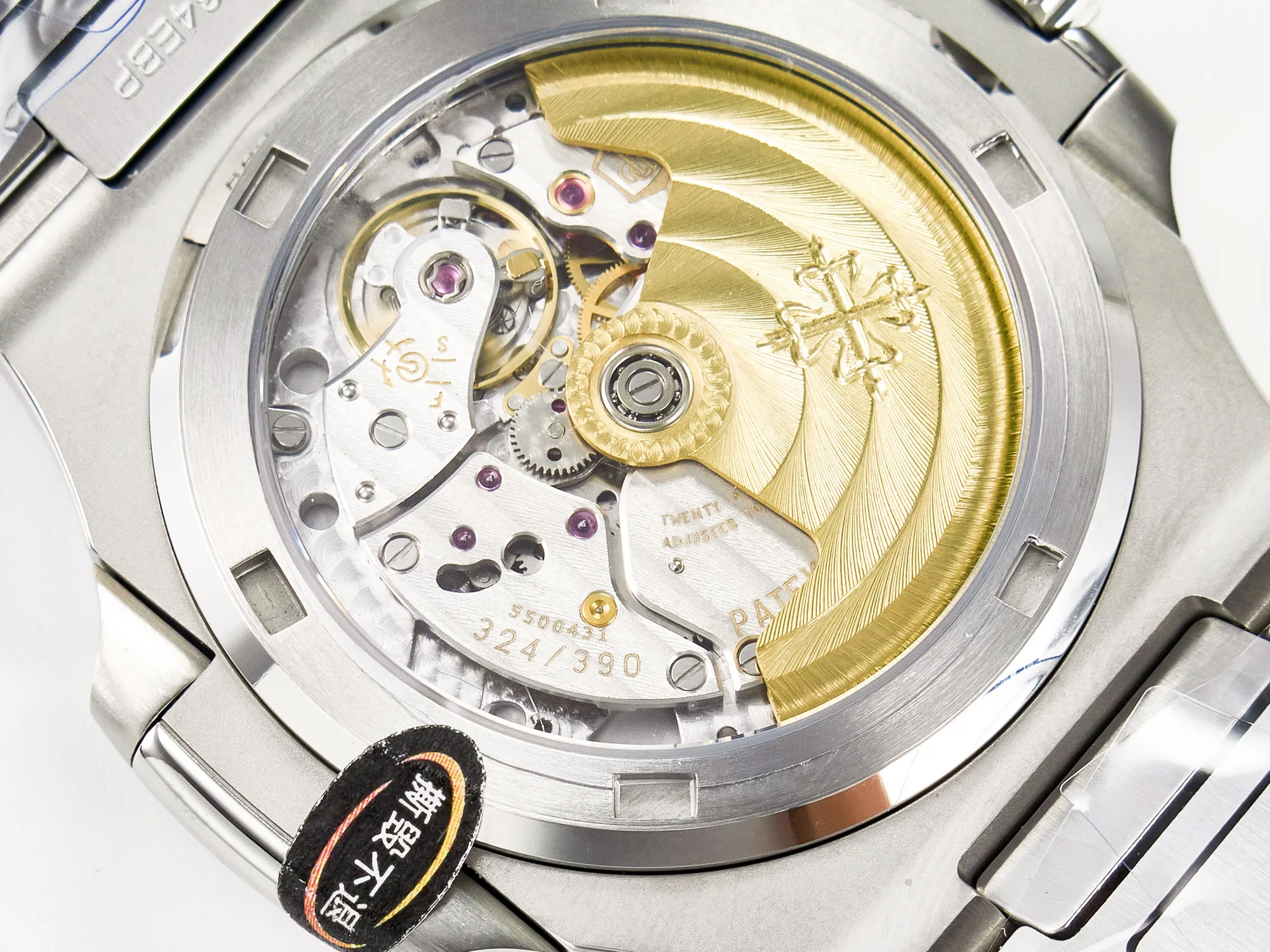 Nautilus 5711 3KF 1:1 Best Edition quadrante bianco su bracciale SS A324 Super Clone V2 - immagine 21