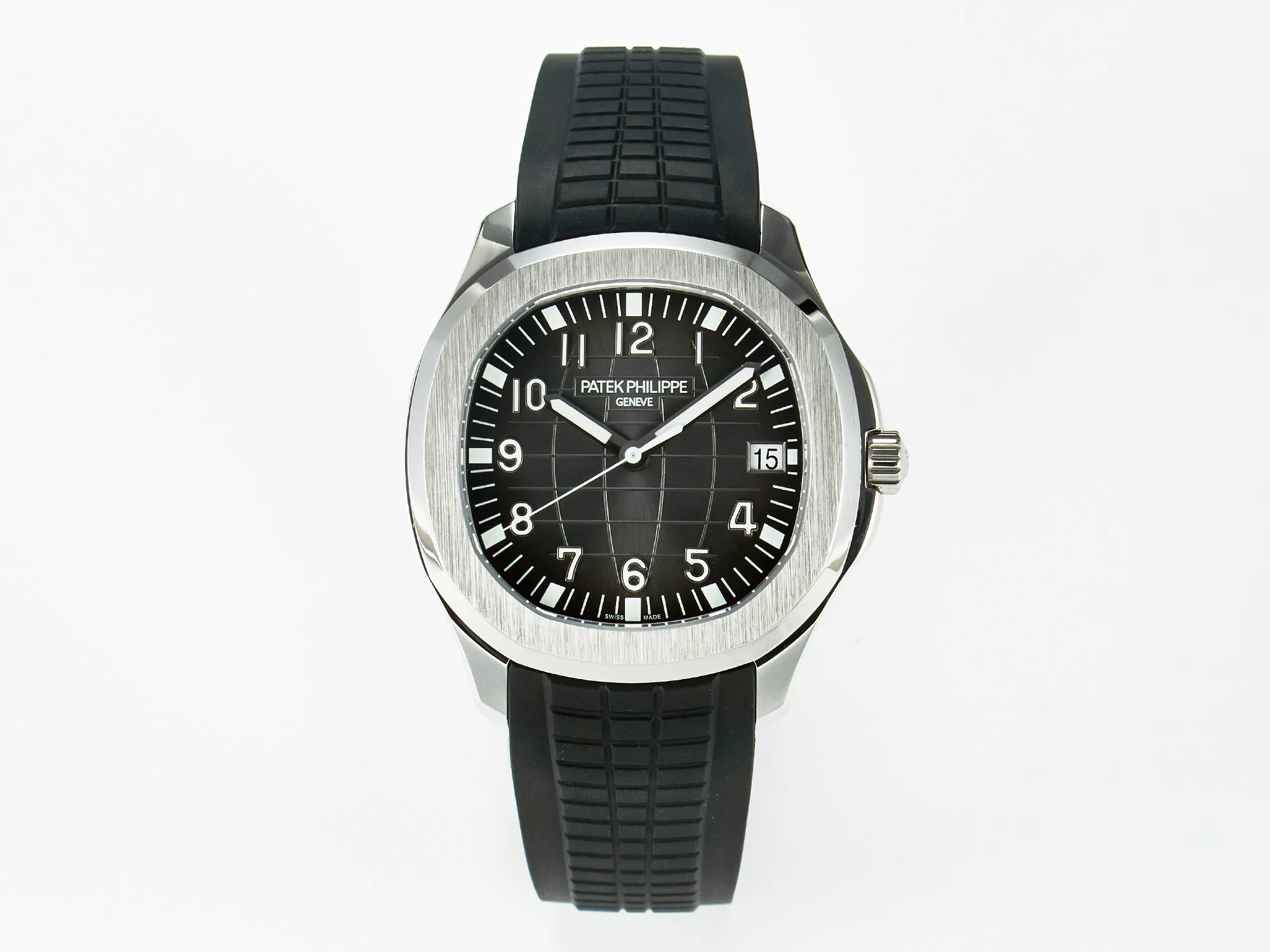 Aquanaut 5167A SS ZF 1:1 Best Edition schwarzes Zifferblatt am schwarzen Kautschukarmband A324 Super Clone(neue Schließe) – Bild 2