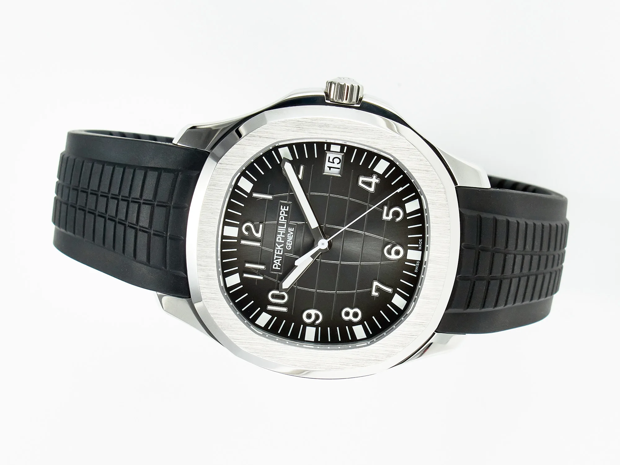 Aquanaut 5167A SS ZF 1:1 Best Edition schwarzes Zifferblatt am schwarzen Kautschukarmband A324 Super Clone(neue Schließe) – Bild 8