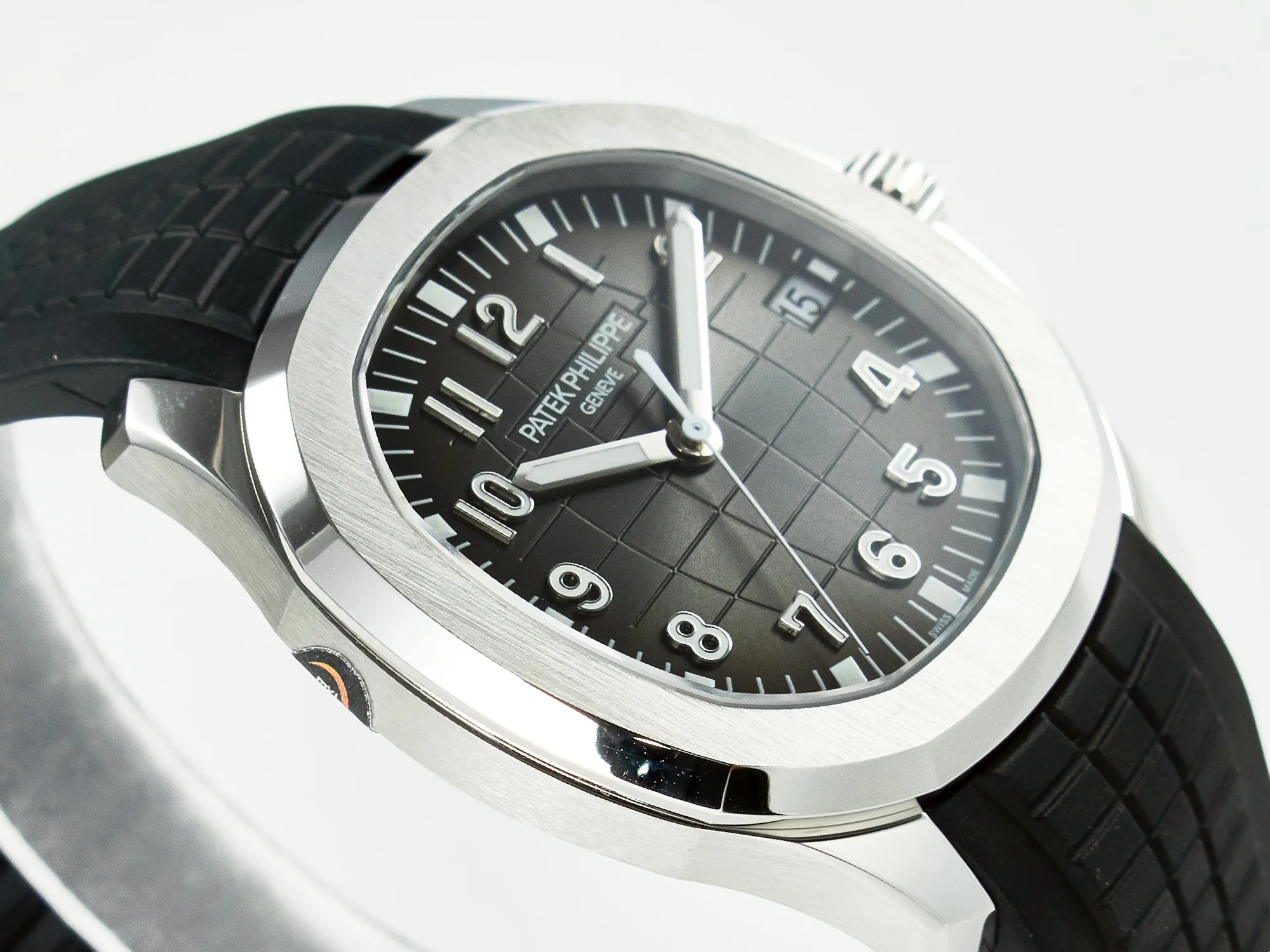 Aquanaut 5167A SS ZF 1:1 Best Edition schwarzes Zifferblatt am schwarzen Kautschukarmband A324 Super Clone(neue Schließe) – Bild 6
