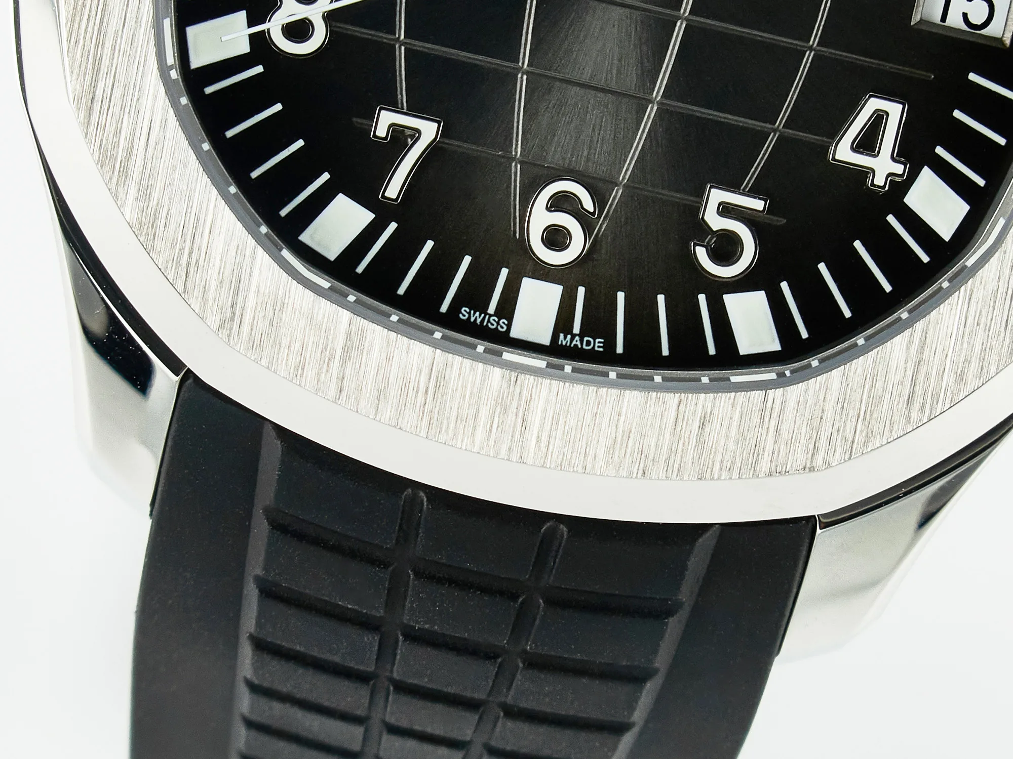 Aquanaut 5167A SS ZF 1:1 Best Edition schwarzes Zifferblatt am schwarzen Kautschukarmband A324 Super Clone(neue Schließe) – Bild 13