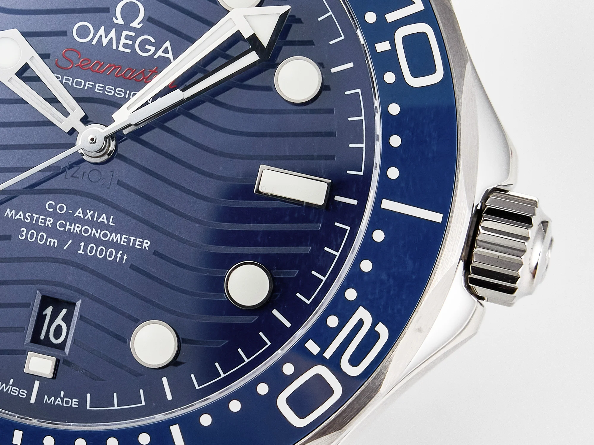 2018 Seamaster Diver 300M VSF 1:1 Best Edition Blue Ceramic Blue Dial on SS Bracelet A8800 V2