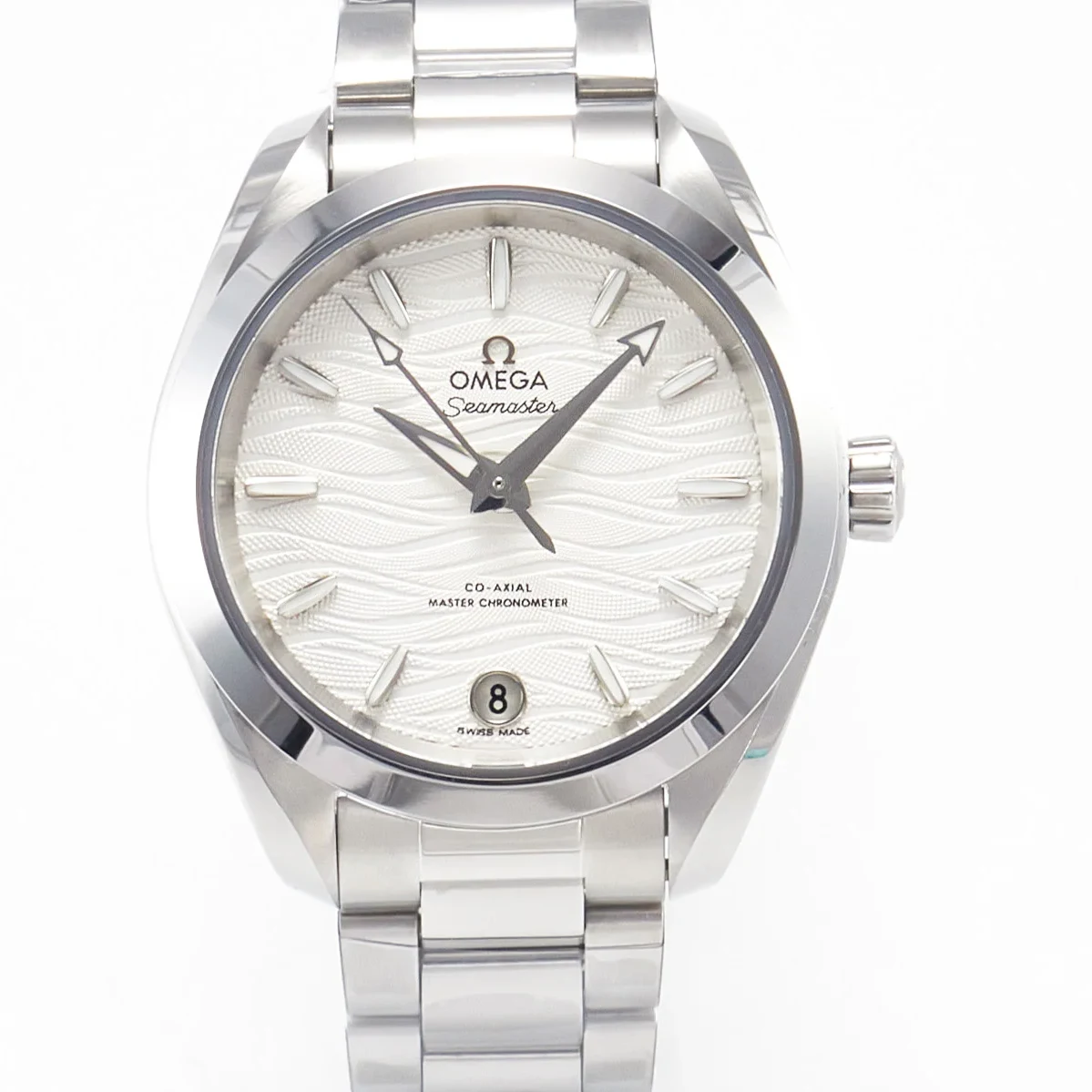 Aqua Terra 150M SS VSF 1:1 Best Edition White Dial SS Hand on SS Bracelet A8800
