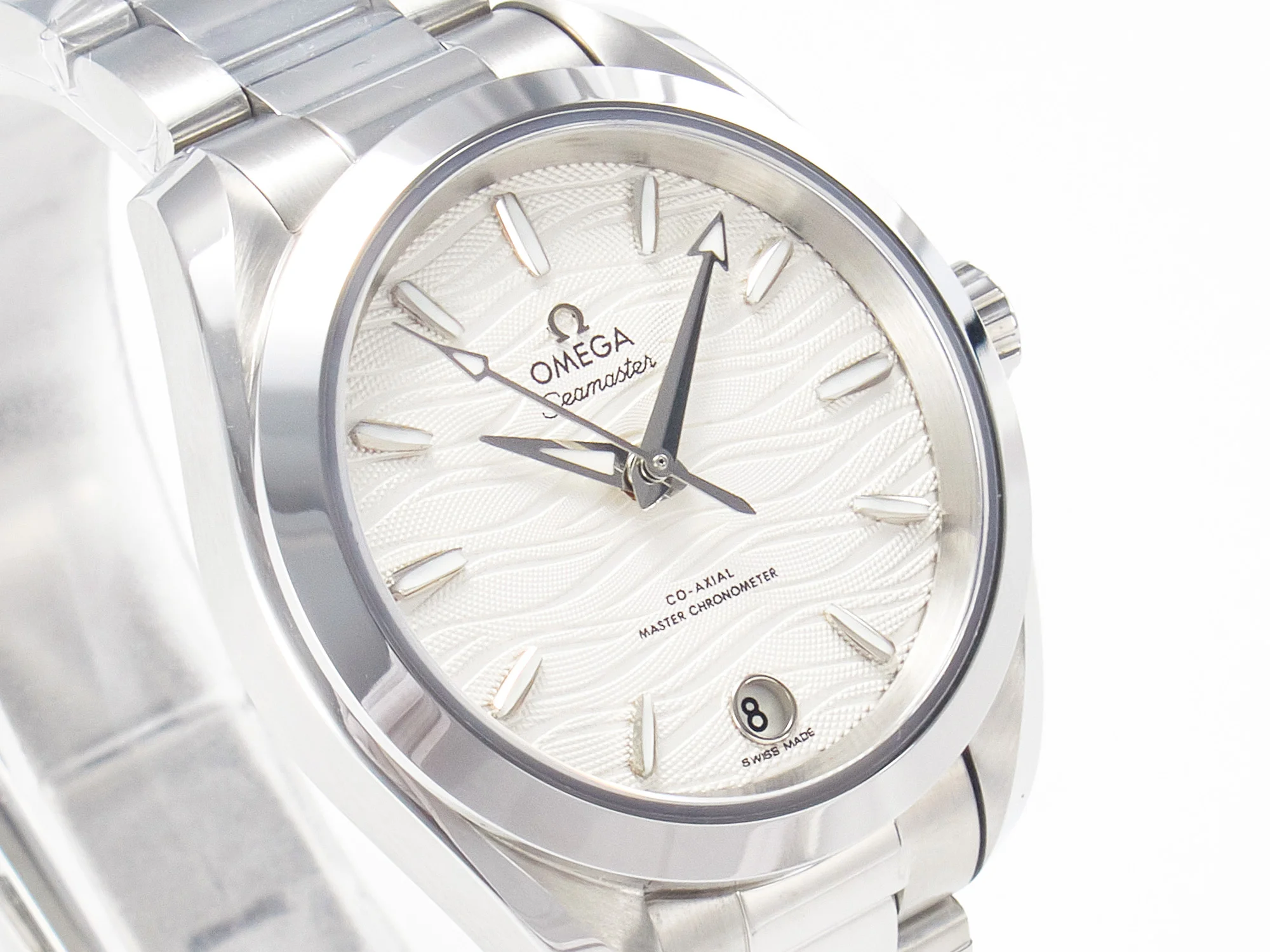 Aqua Terra 150M SS VSF 1:1 Best Edition White Dial SS Hand on SS Bracelet A8800