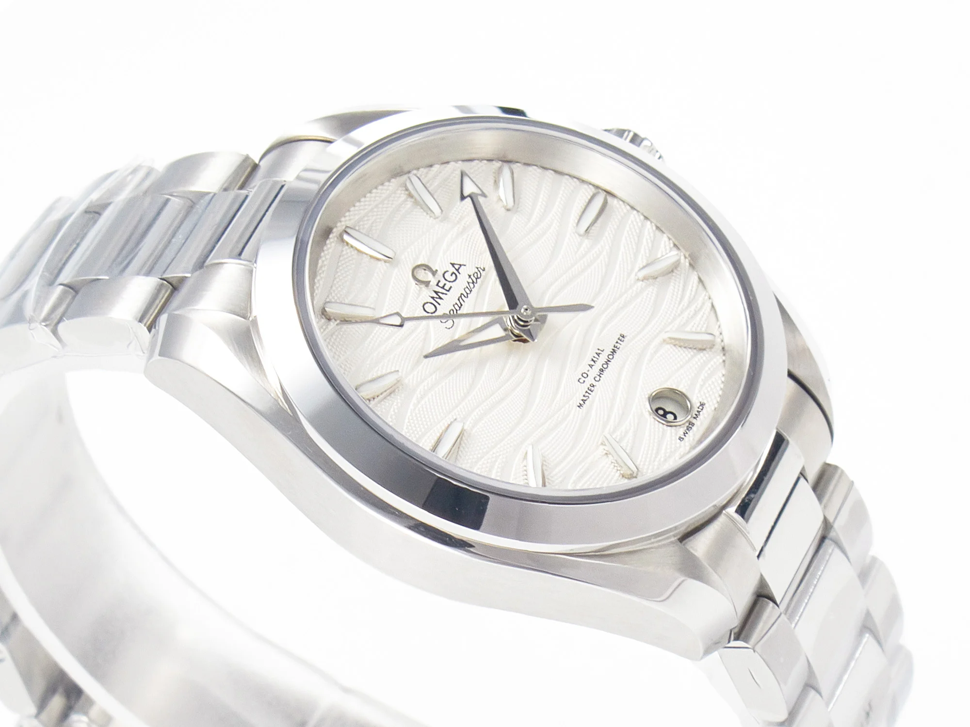 Aqua Terra 150M SS VSF 1:1 Best Edition White Dial SS Hand on SS Bracelet A8800