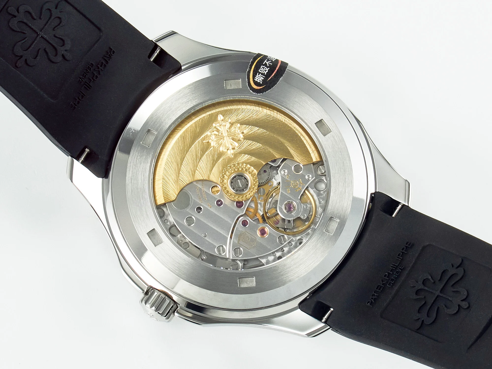 Aquanaut 5167A SS 3KF 1:1 Best Edition Black Dial on Black Rubber Strap A324 Super Clone(New clasp)