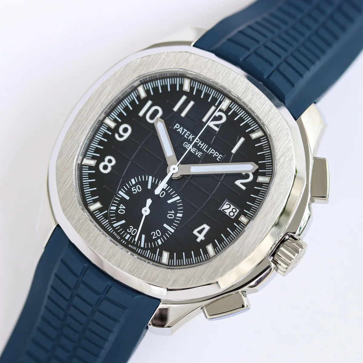 Aquanaut 5968G-001 Blue Dial on Blue Rubber Strap in Steel