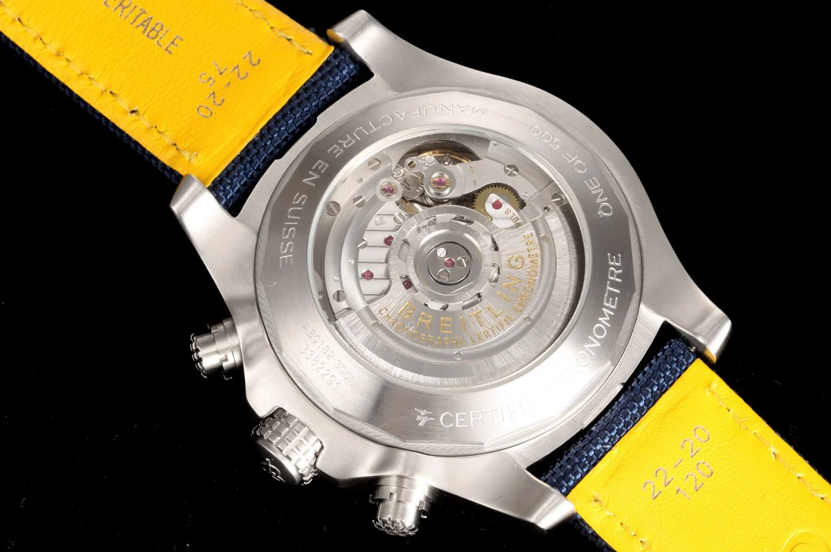 Avenger B01 Chronograph 45 Blue Dial in Steel