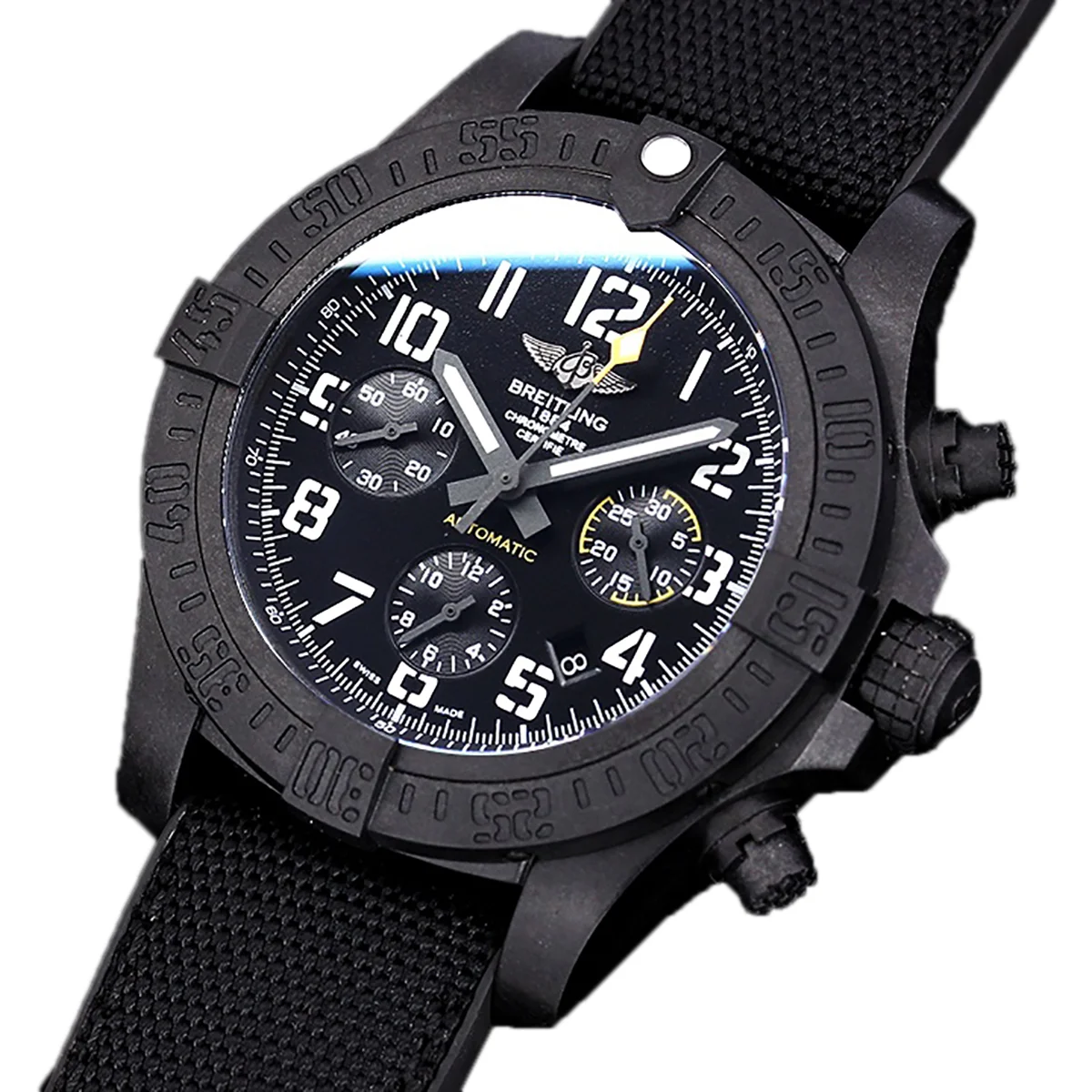 Avenger Hurricane Black Dial on Black Nylon Strap
