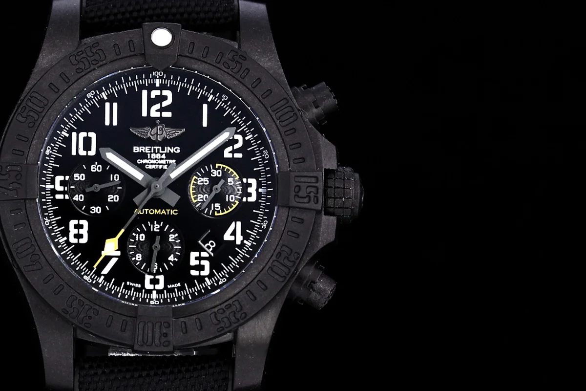 Avenger Hurricane Black Dial on Black Nylon Strap