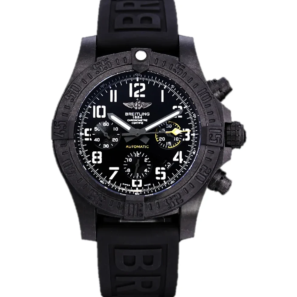 Avenger Hurricane Black Dial on Black Rubber Strap