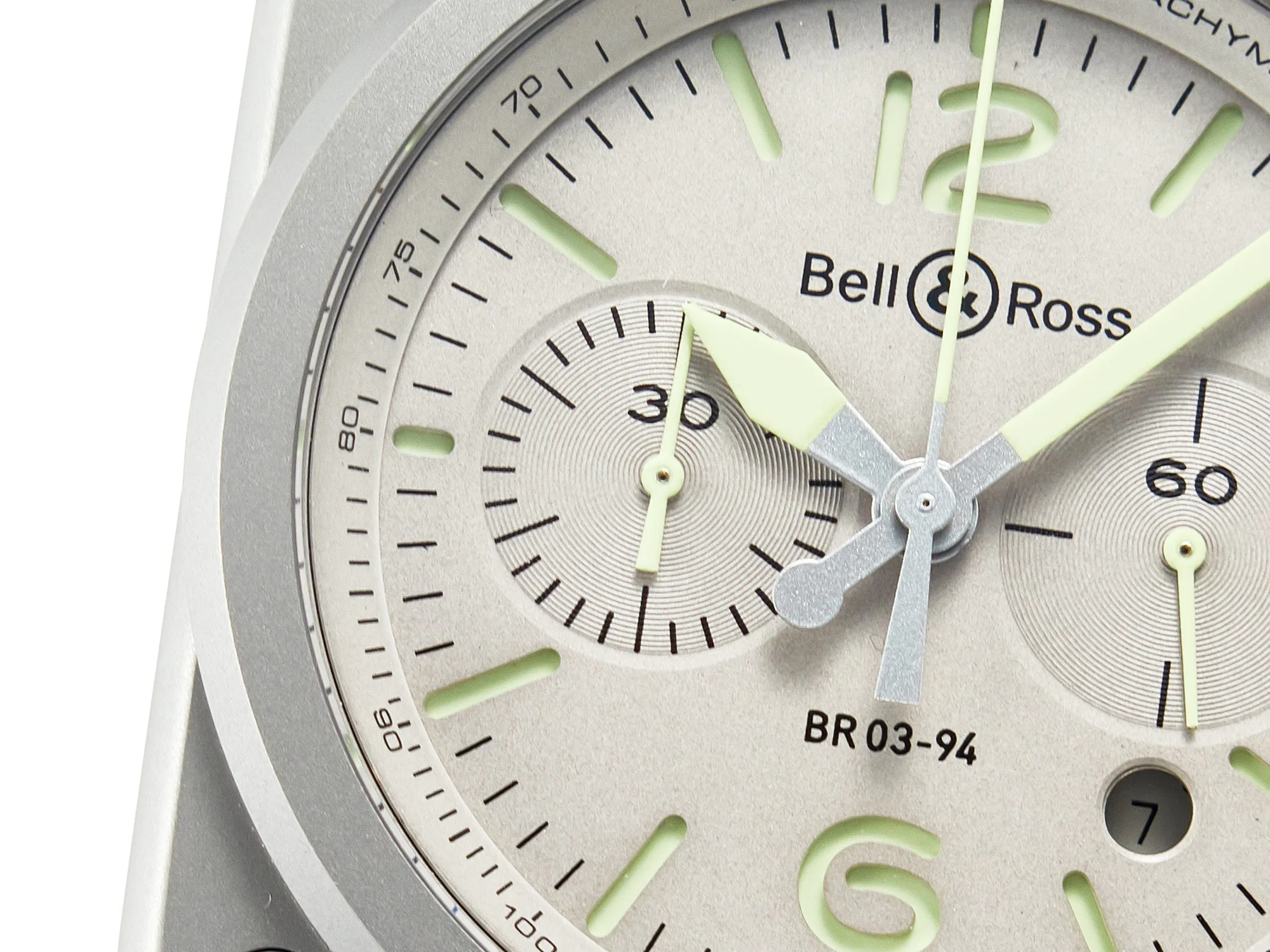 BR 03-94 Horolum Chronograph 1:1 Best Edition Brown Dial on Leather Strap Asia 7750