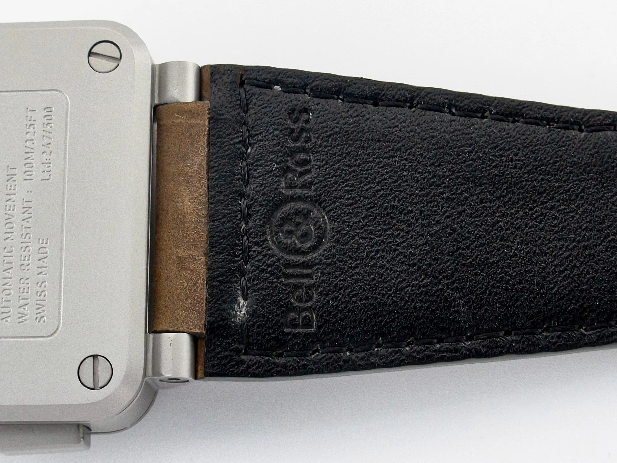 BR 03-94 Horolum Chronograph 1:1 Best Edition Brown Dial on Leather Strap Asia 7750