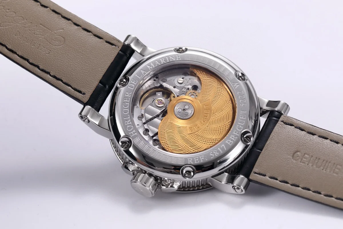 Breguet Marine Automatic Big Date 5817 Black Dial Watch in Steel
