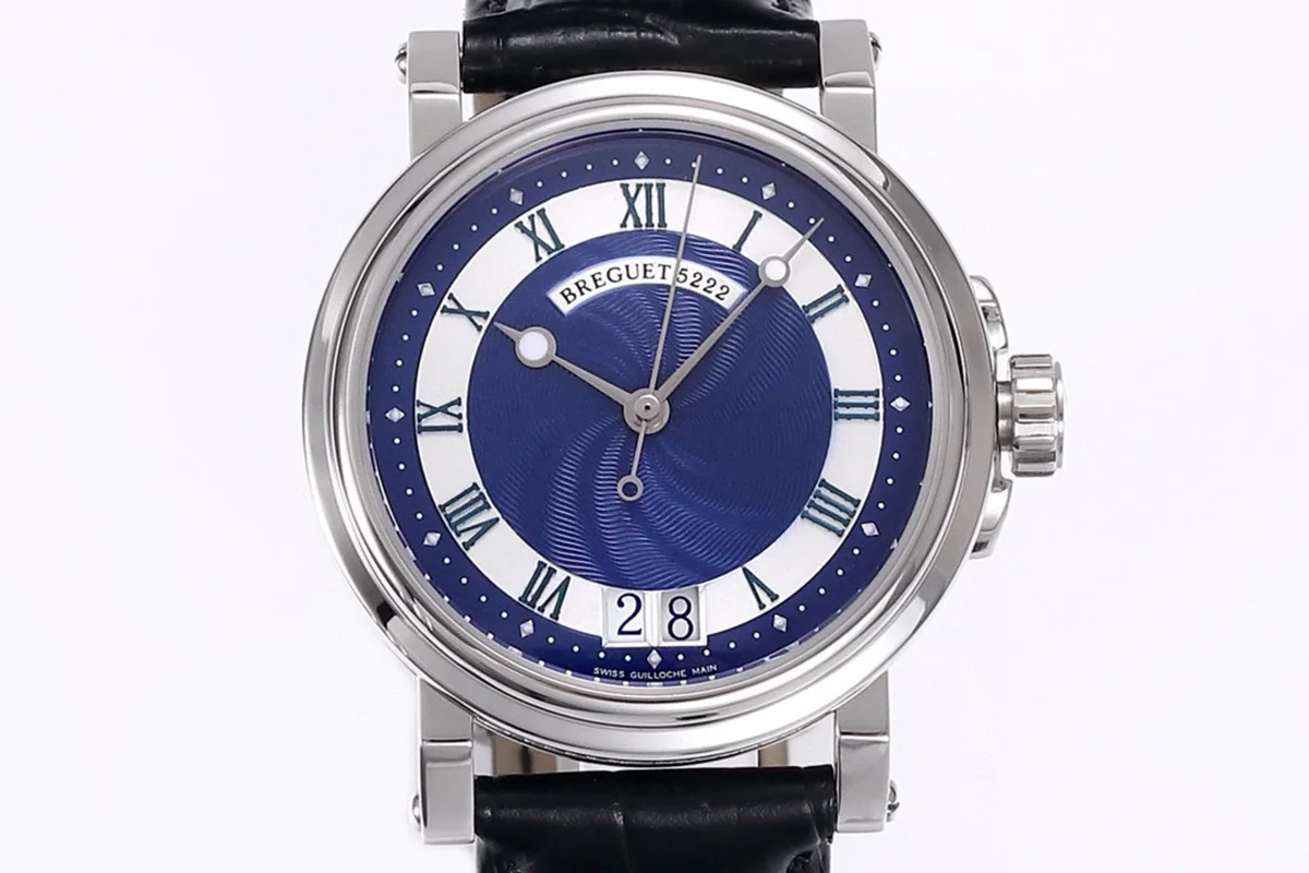 Breguet Marine Automatic Big Date 5817 Blue Dial Watch in Steel