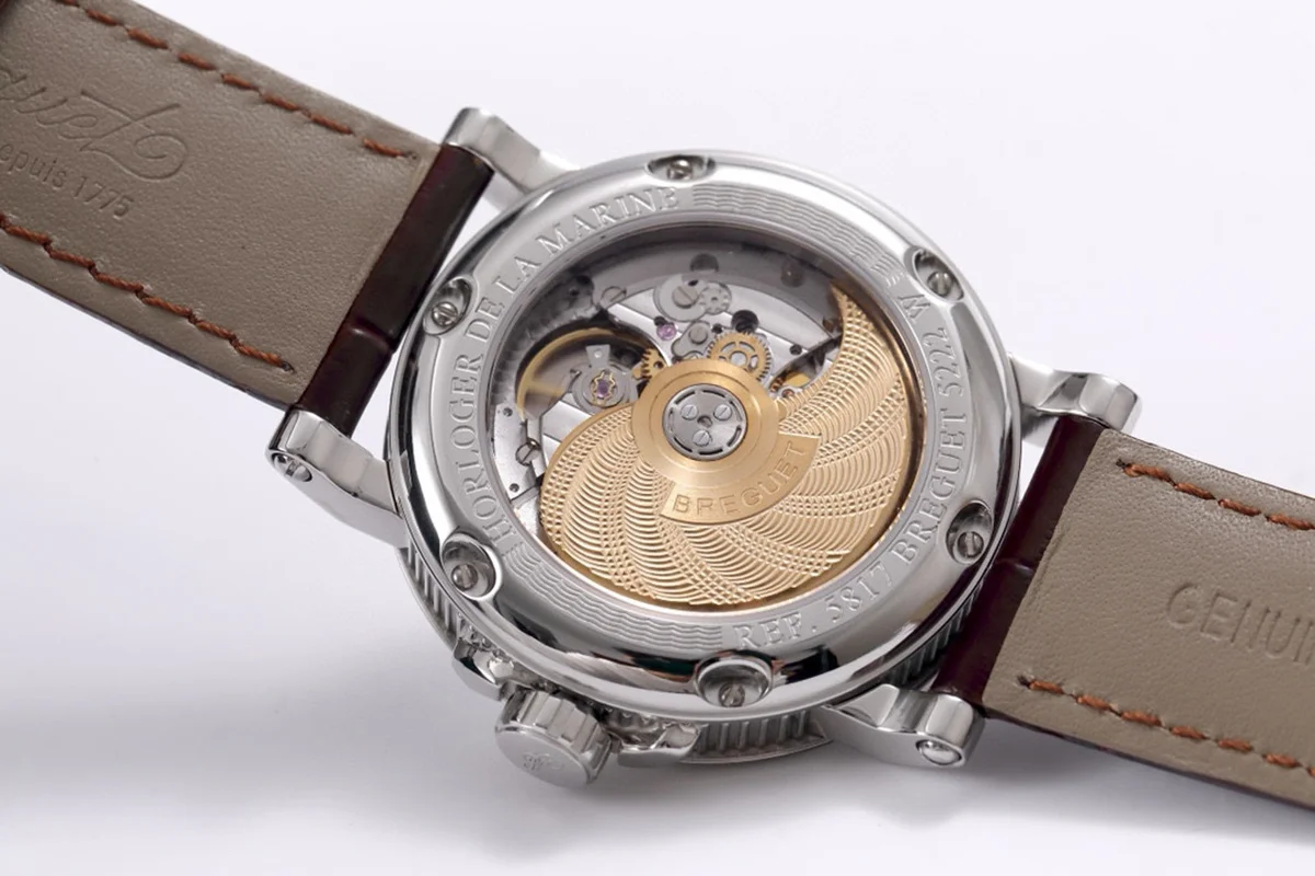 Breguet Marine Automatic Big Date 5817 Silver Dial Watch in Steel