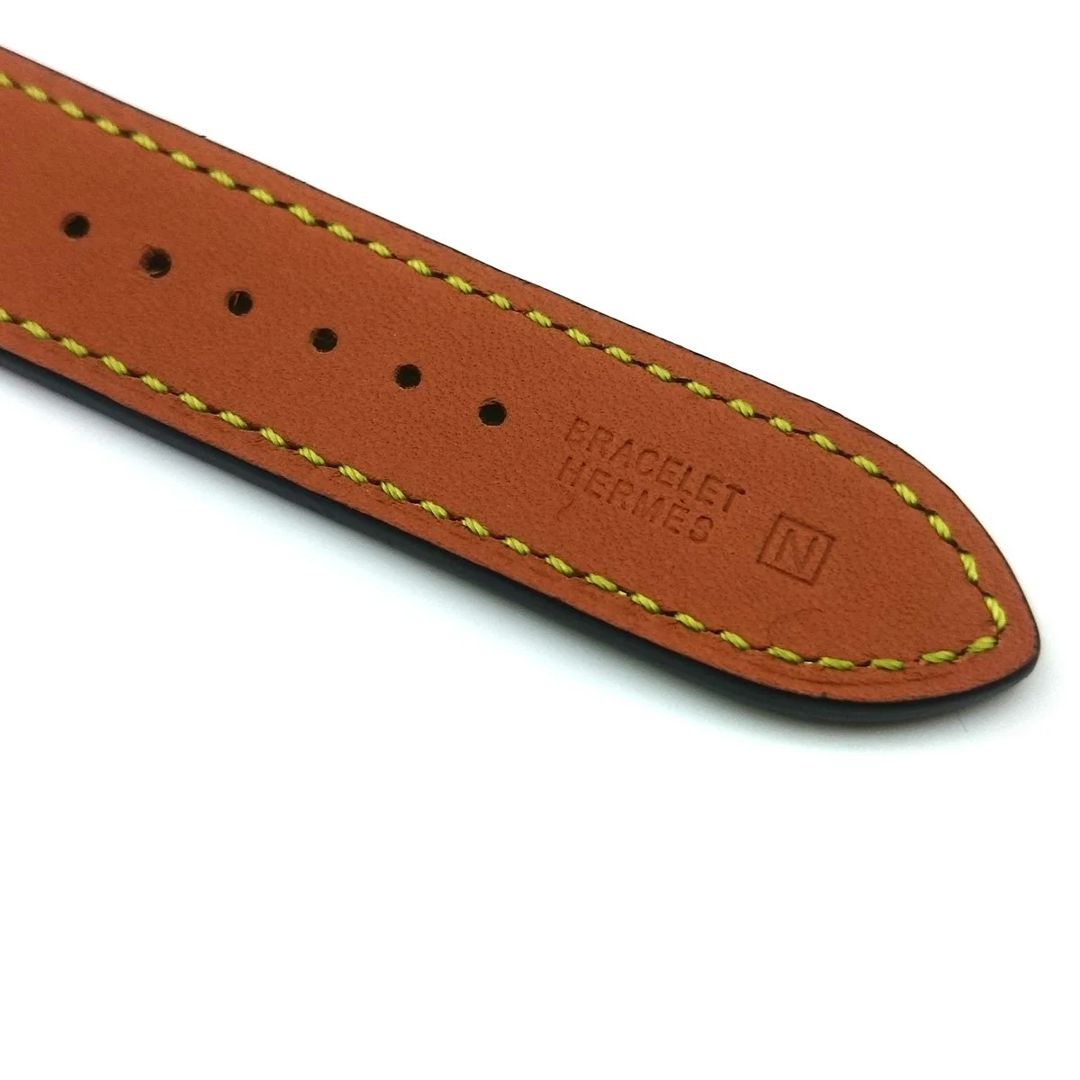 Cape Cod Tonneau Steel with Diamond Bezel on Yellow Epsom Leather Strap