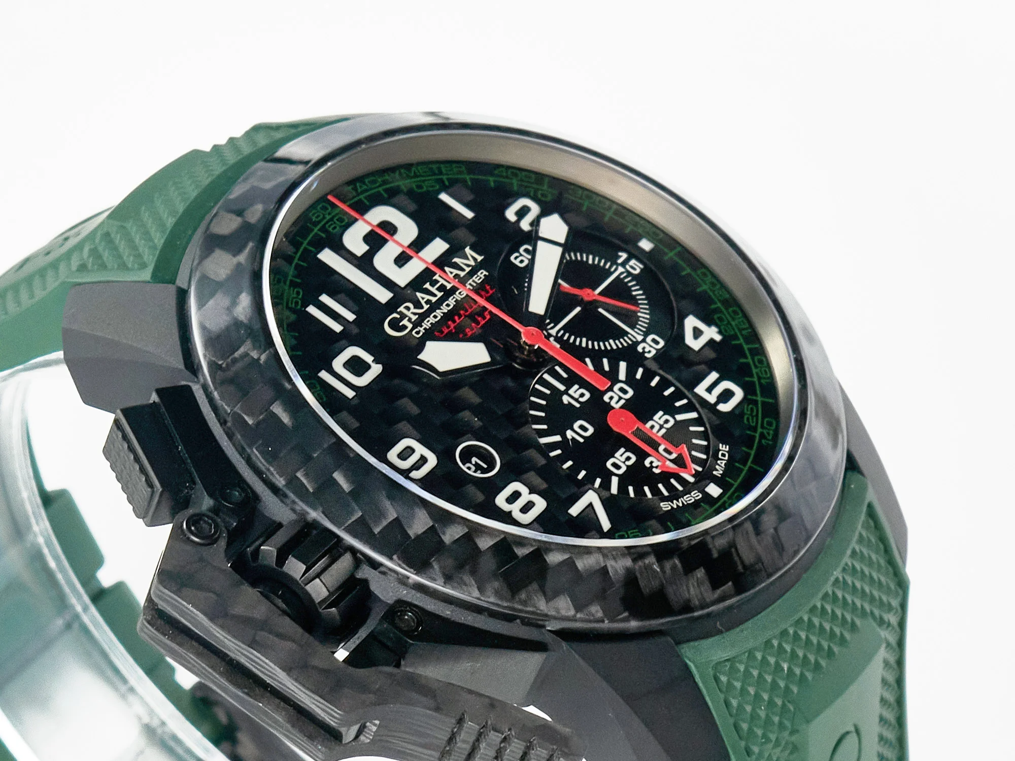 Chronofighter Superlight JKF 1:1 Best Edition on Green Rubber Strap A7750