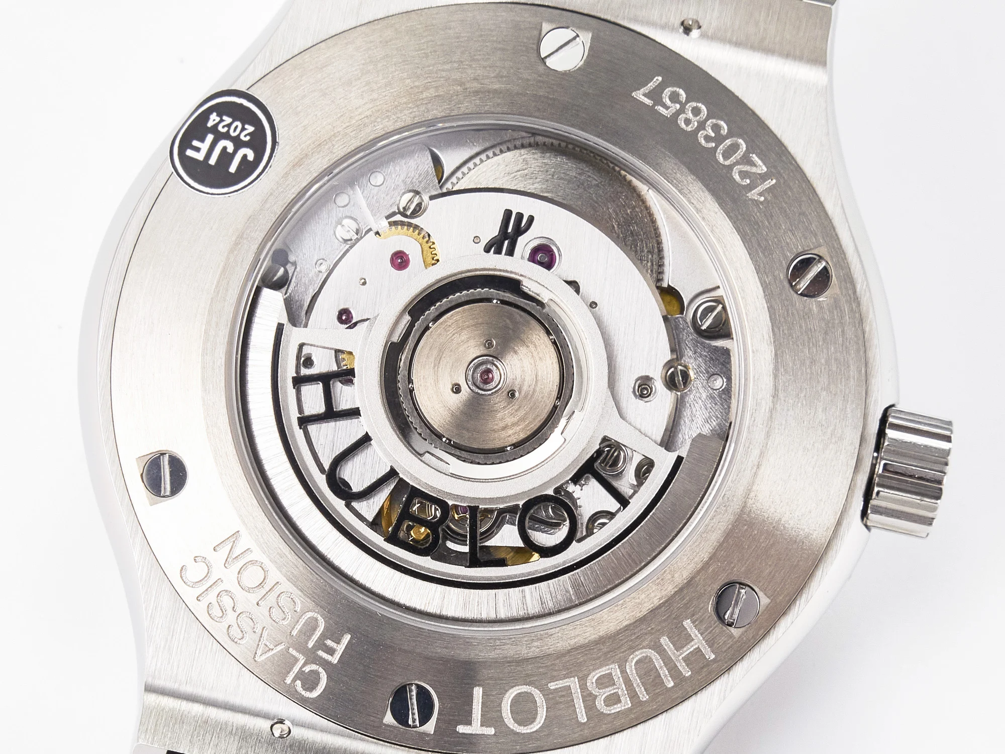 Classic Fusion 42mm SS JJF 1:1 Best Edition Black Dial on Black Gummy Leather Strap