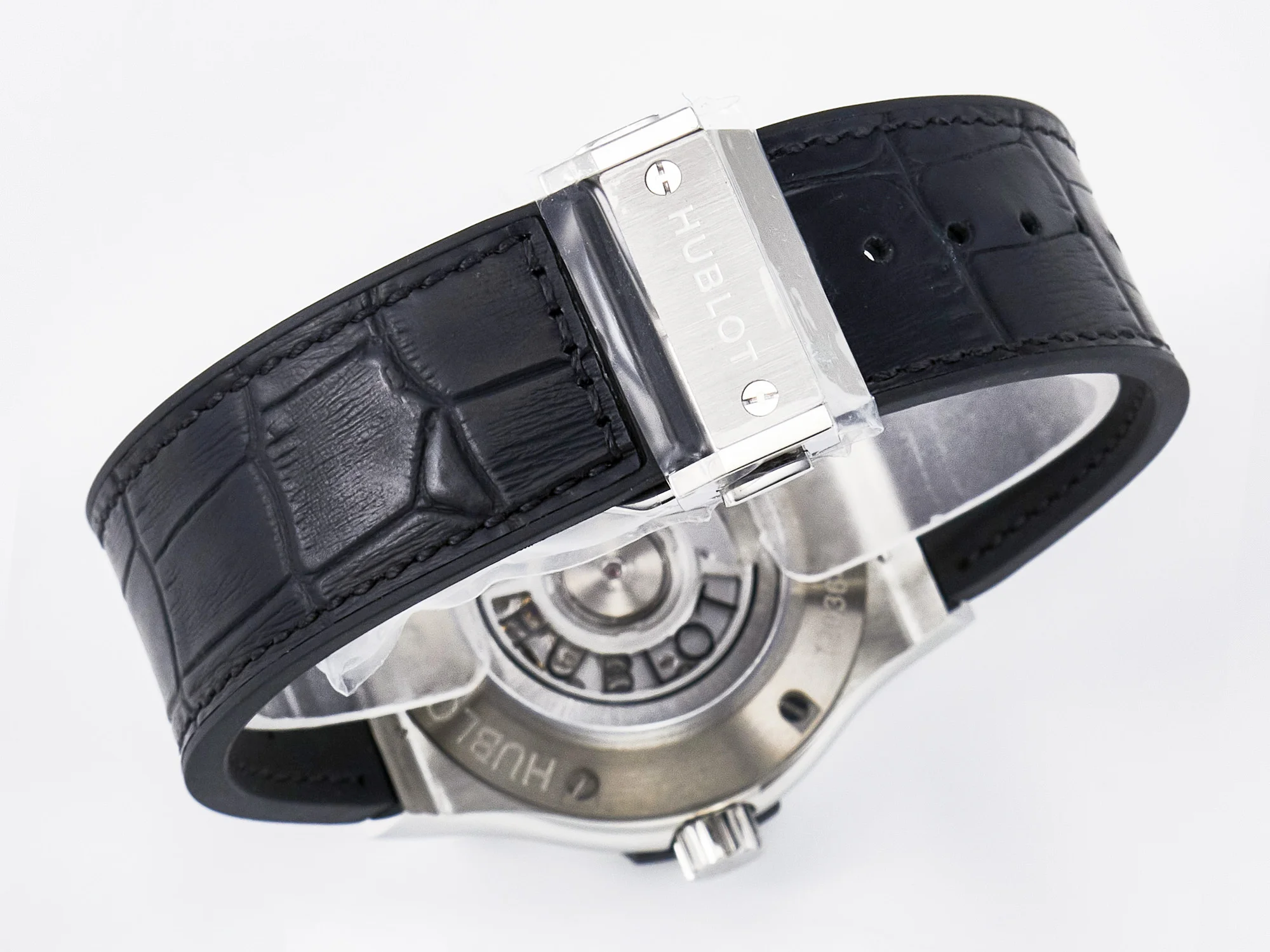 Classic Fusion 42mm SS JJF 1:1 Best Edition White Dial on Black Gummy Leather Strap