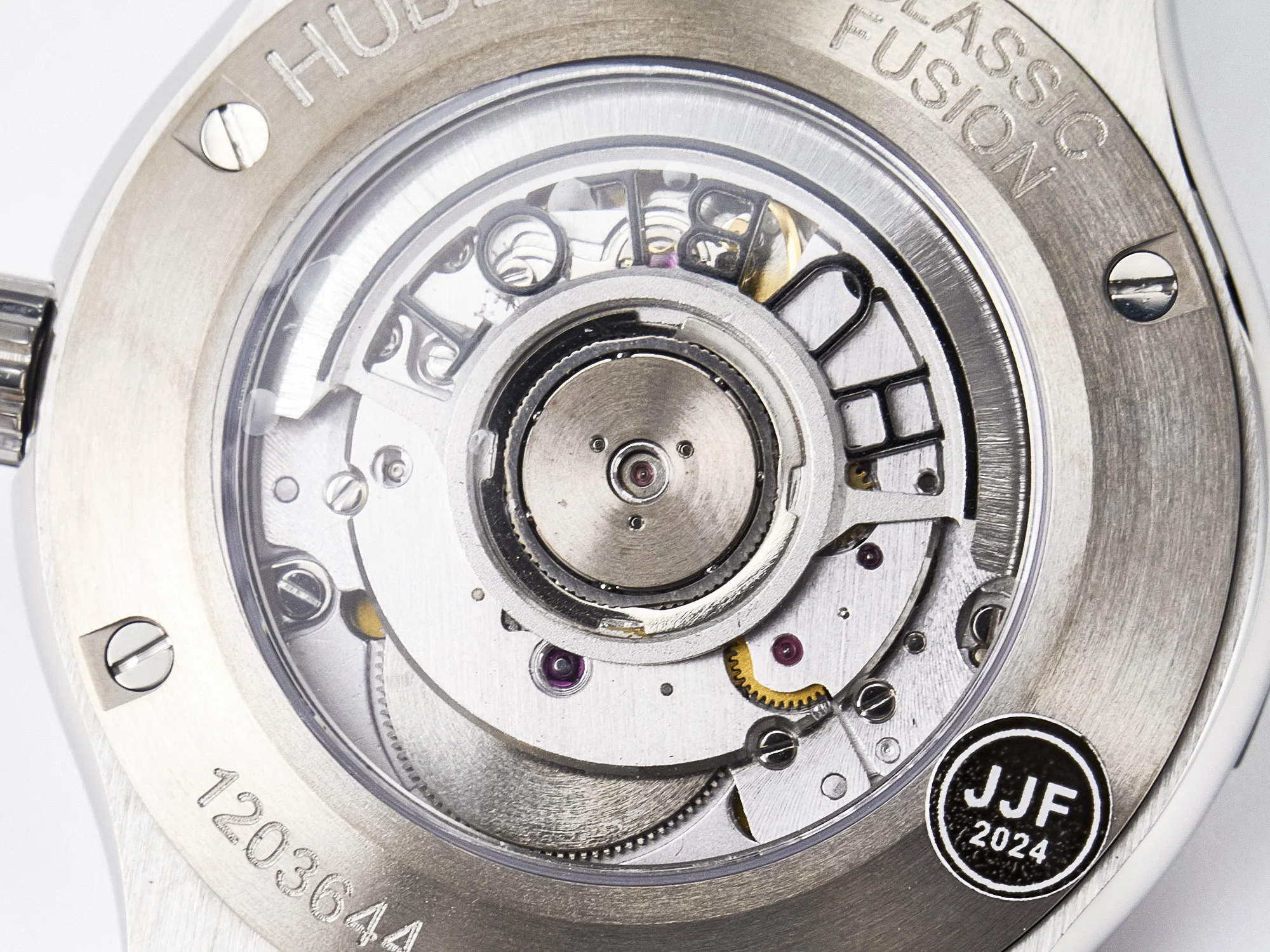 Classic Fusion 42mm SS JJF 1:1 Best Edition White Dial on Black Gummy Leather Strap