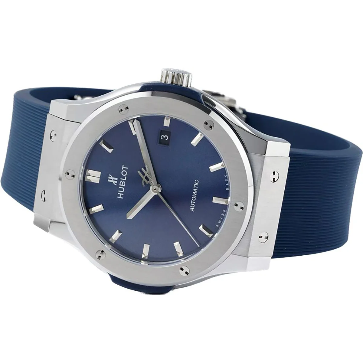 Classic Fusion Automatic 42mm Blue Dial on Rubber Strap