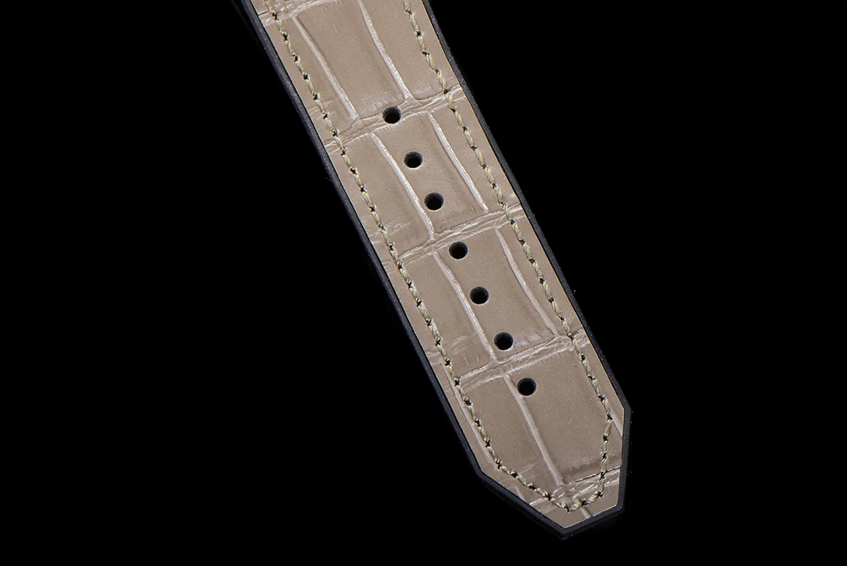 Classic Fusion Automatic 42mm Diamond Paved Dial in Rose Gold on Brown Leather Strap
