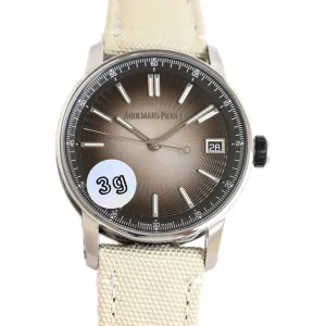CODE 11.59 Ref.15210 Brown Dial in Beige Nylon Strap