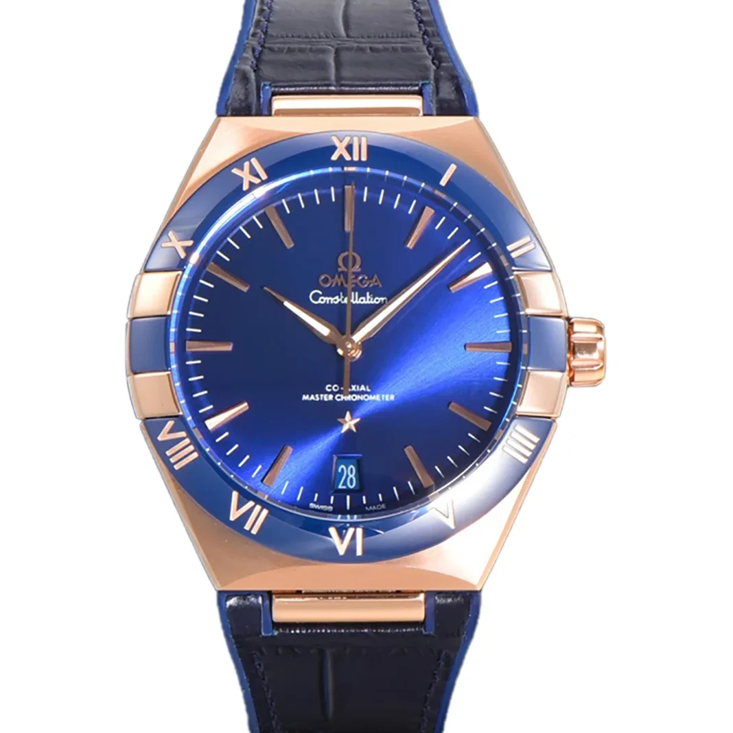 Constellation Co-Axial Master Chronometer 41mm Blue Dial in Rose Gold