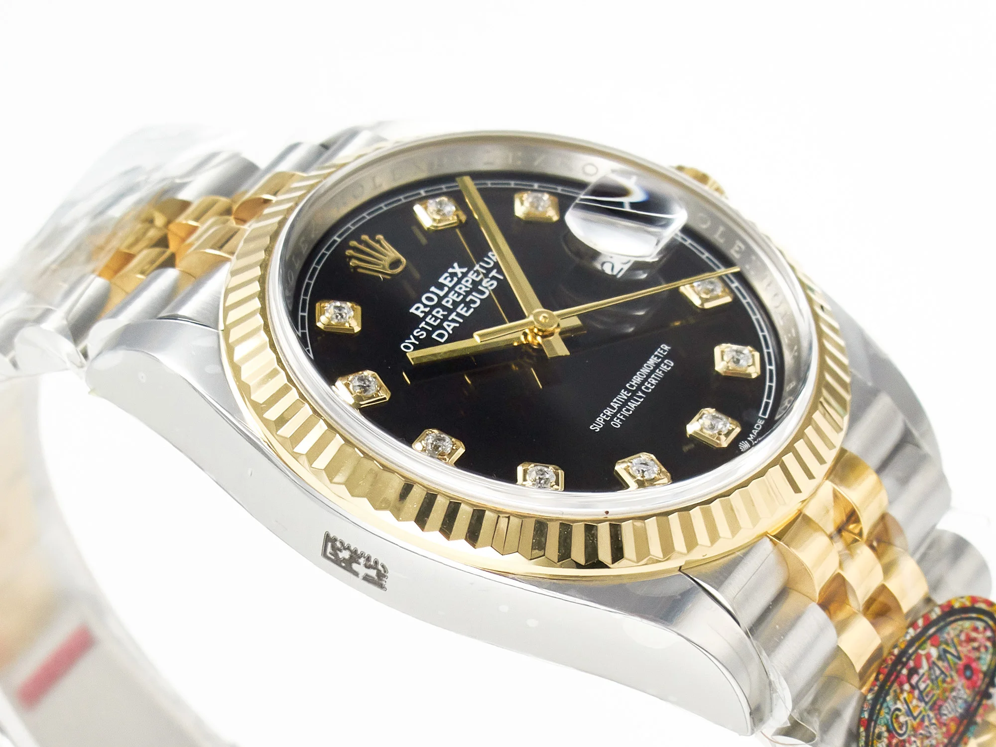 DateJust 36 126233 Clean 1:1 Best Edition 904L Steel Black Diamonds Dial on SS/YG Jubilee Bracelet VR3235