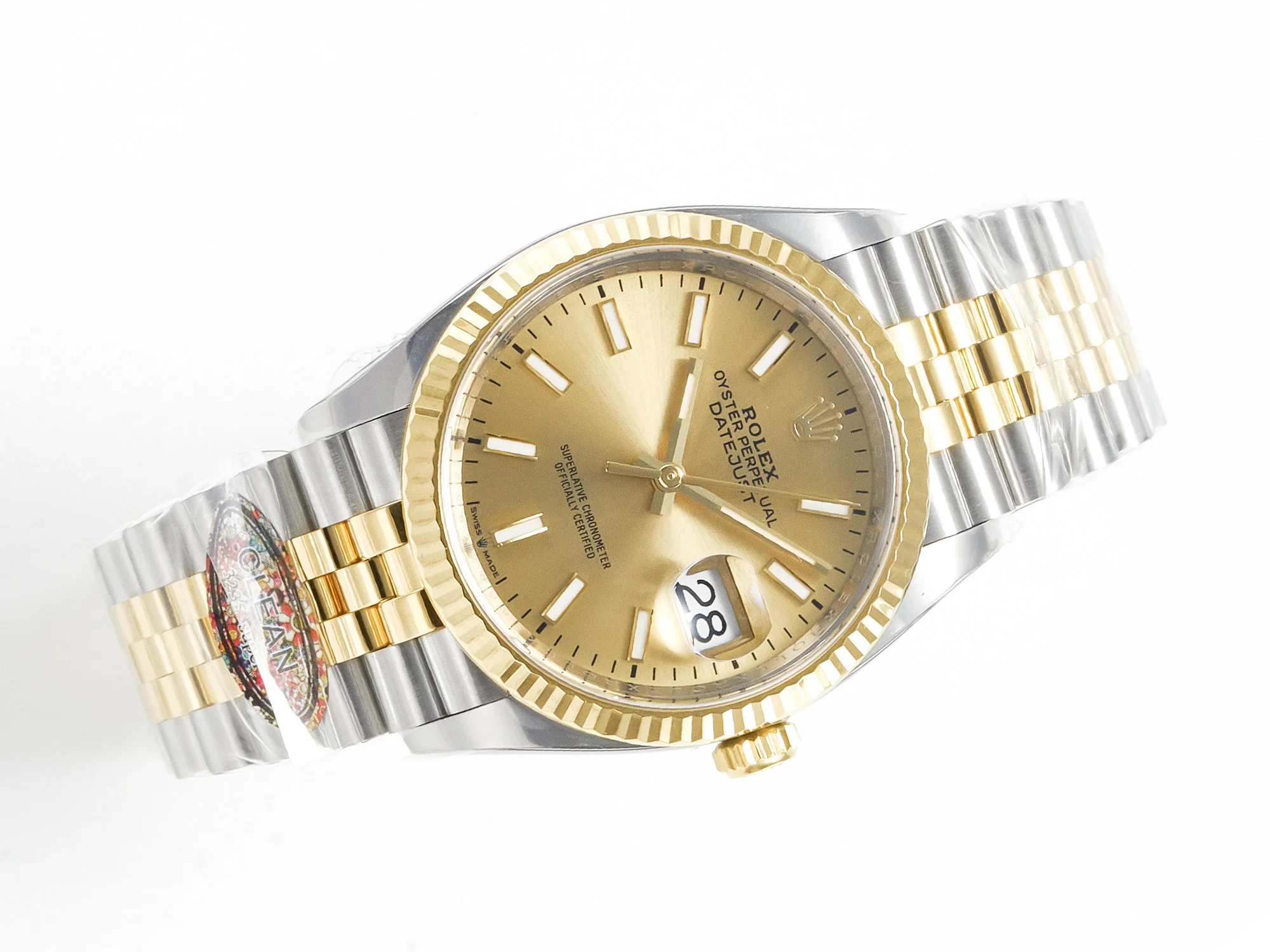 DateJust 36 126233 Clean 1:1 Best Edition 904L Steel YG Stick Dial on SS/YG Jubilee Bracelet VR3235