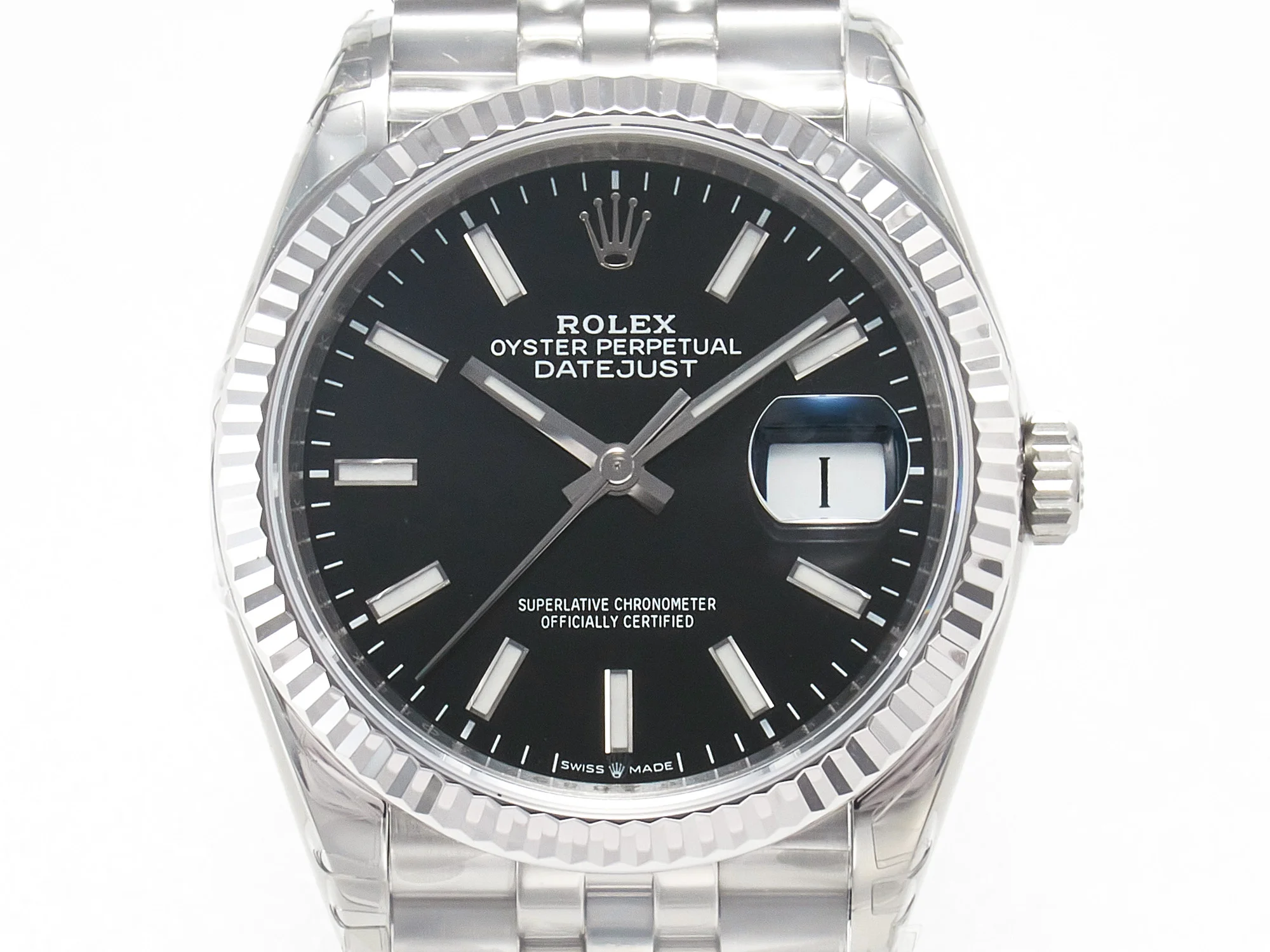 DateJust 36 SS 116234 VSF 1:1 Best Edition 904L Steel Black Stick Dial on Jubilee Bracelet VS3135