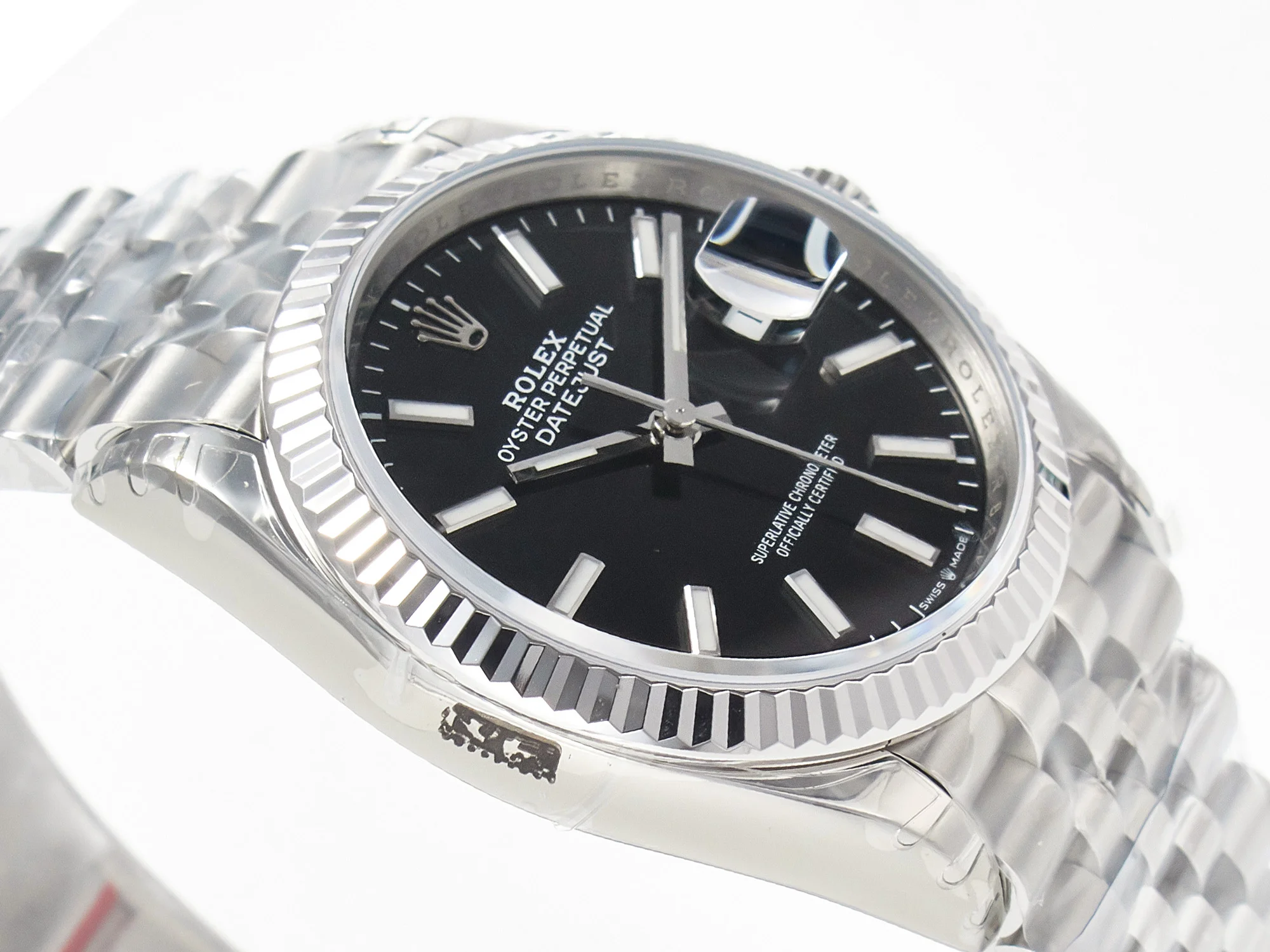 DateJust 36 SS 116234 VSF 1:1 Best Edition 904L Steel Black Stick Dial on Jubilee Bracelet VS3135