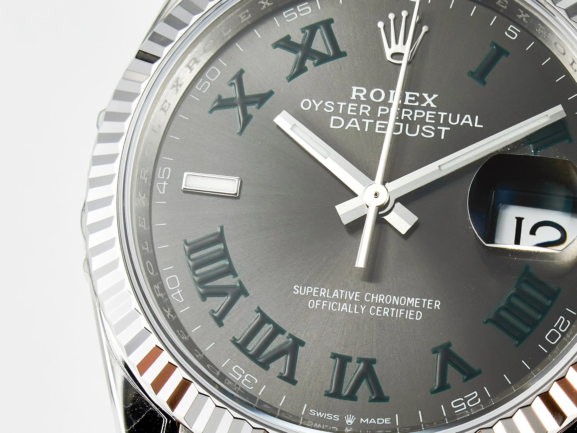 DateJust 36 SS 116234 VSF 1:1 Best Edition 904L Steel Gray Green Roman Dial on oyster Bracelet VS3235