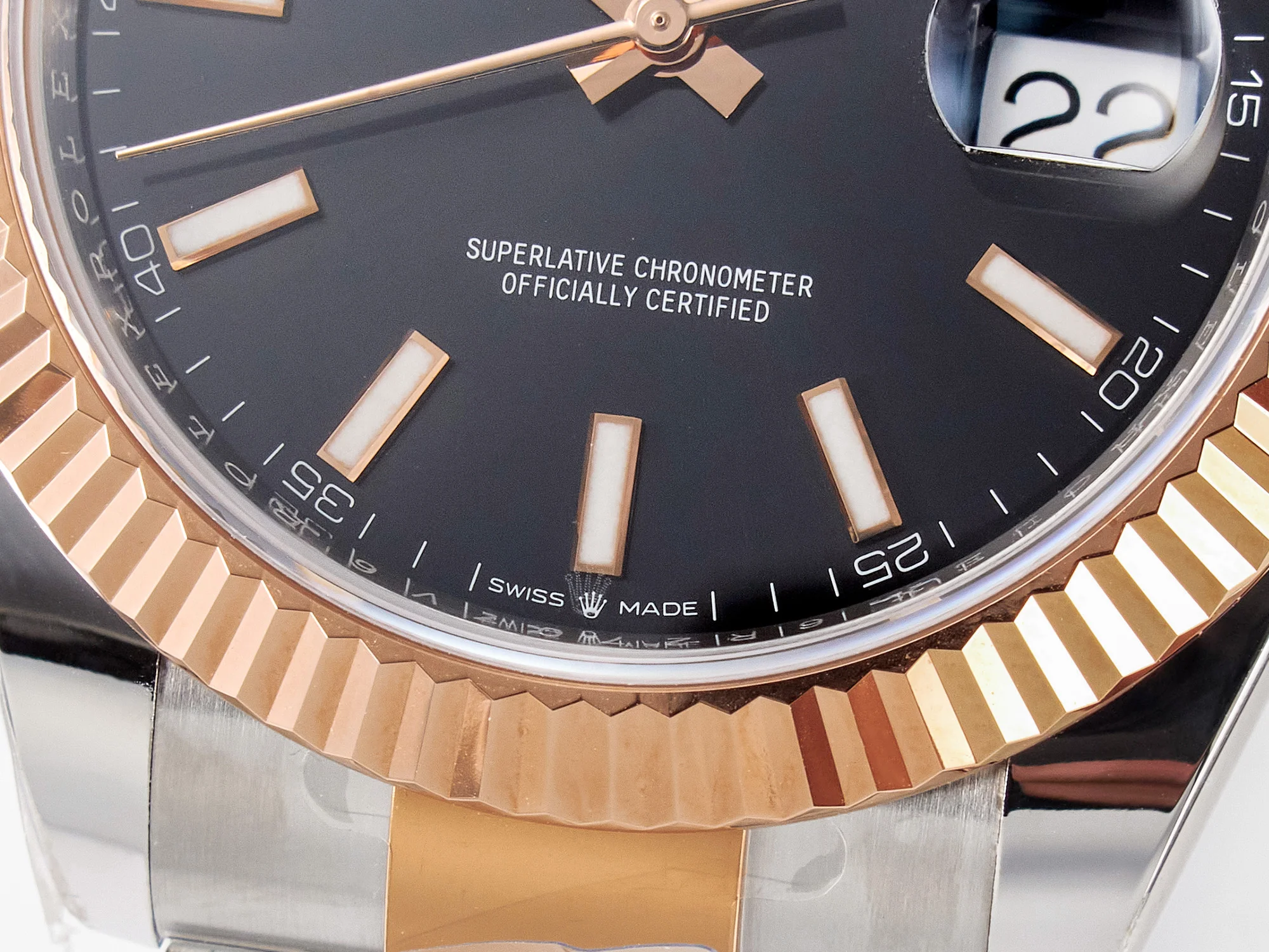 DateJust 41 126331 ARF 1:1 Best Edition 904L Steel Black Dial on SS/RG Oyster Bracelet SH3235(Gain Weight)