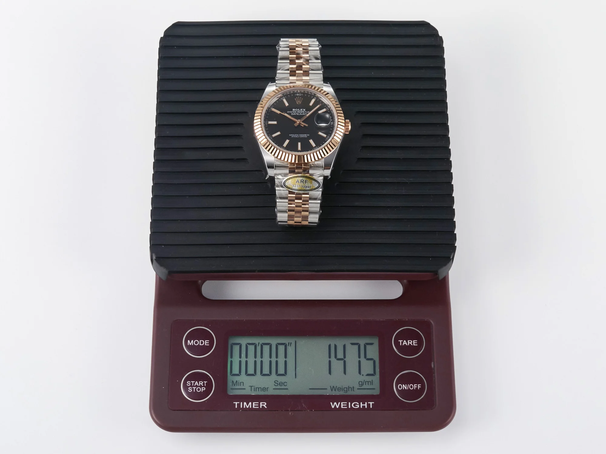 DateJust 41 126331 ARF 1:1 Best Edition 904L Steel Black Dial on SS/RG Jubilee Bracelet SH3235(Gain Weight)