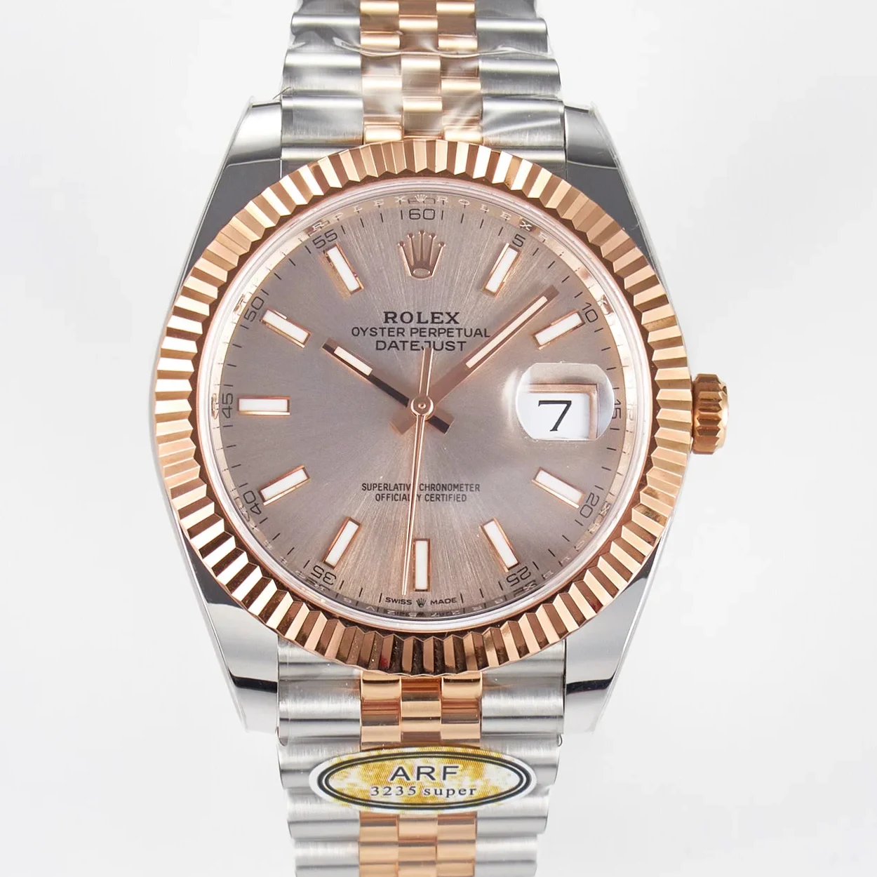 DateJust 41 126331 ARF 1:1 Best Edition 904L Steel RG Dial on SS/RG Jubilee Bracelet SH3235(Gain Weight)