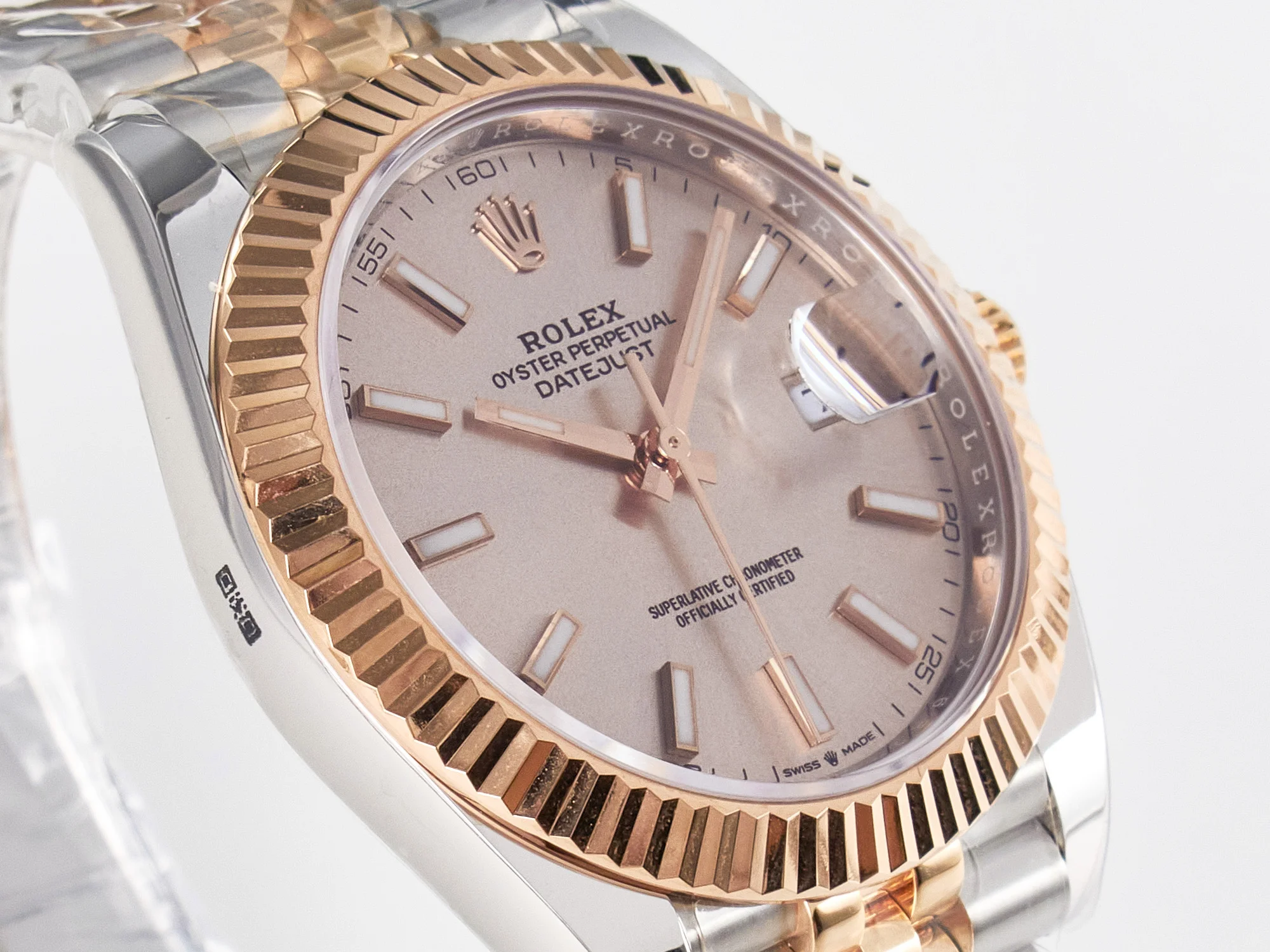 DateJust 41 126331 ARF 1:1 Best Edition 904L Steel RG Dial on SS/RG Jubilee Bracelet SH3235(Gain Weight)