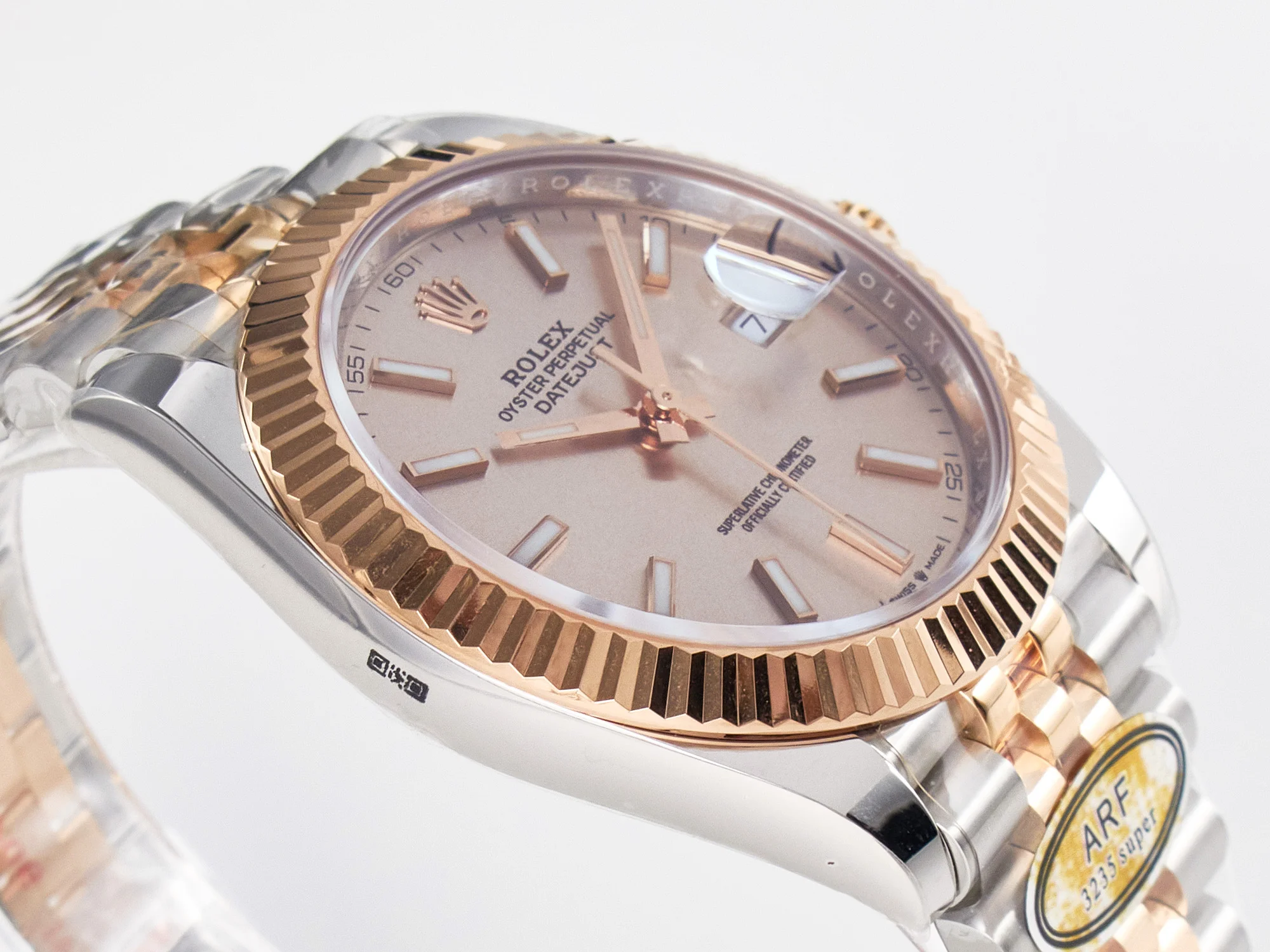 DateJust 41 126331 ARF 1:1 Best Edition 904L Steel RG Dial on SS/RG Jubilee Bracelet SH3235(Gain Weight)