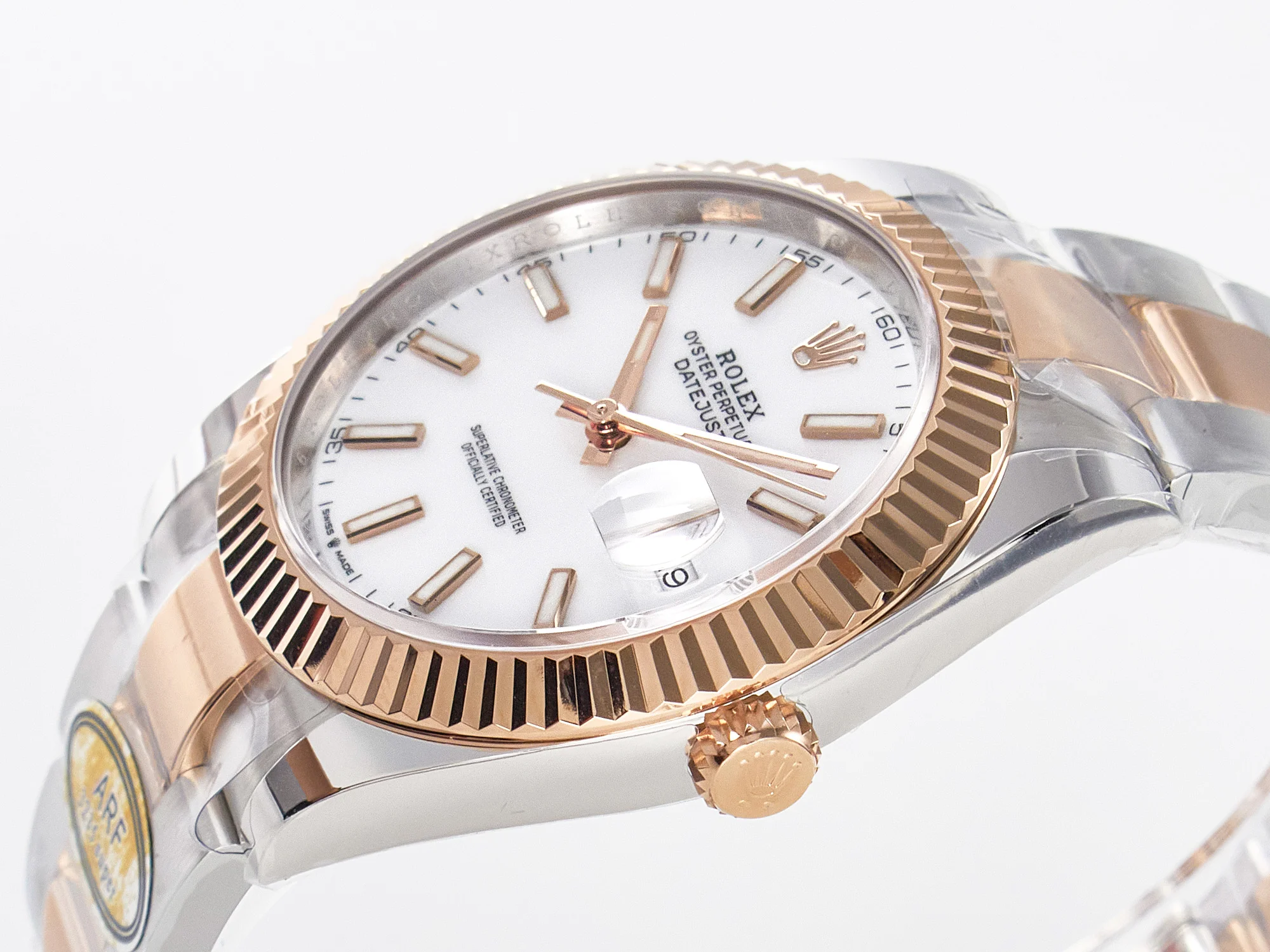 DateJust 41 126331 ARF 1:1 Best Edition 904L Steel White Dial on SS/RG Oyster Bracelet SH3235(Gain Weight)