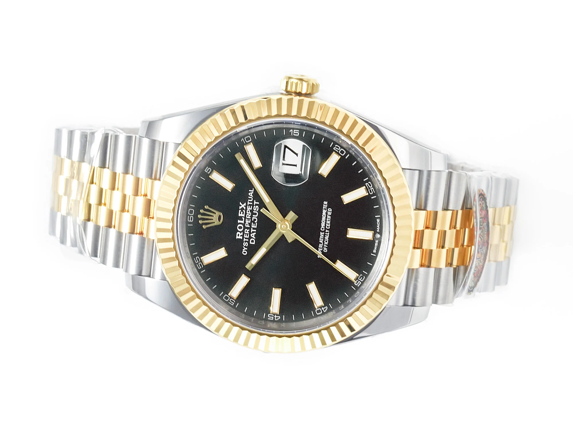 DateJust 41 126333 904L SS/RG Clean 1:1 Best Edition Steel Black Stick Dial on Jubilee Bracelet VR3235