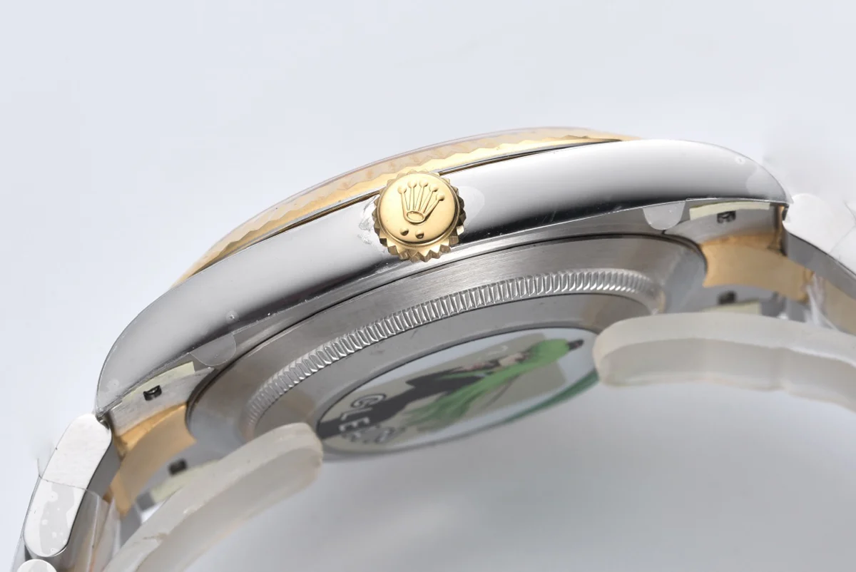 Datejust 41 126333 Champagne Motif Dial Stick Markers in Yellow/Steel on Oyster Bracelet