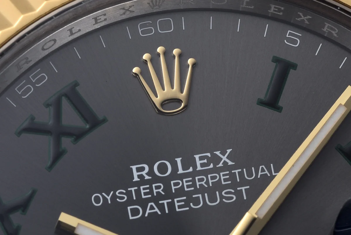Datejust 41 126333 Slate Dial Stick Markers in Yellow/Steel on Oyster Bracelet