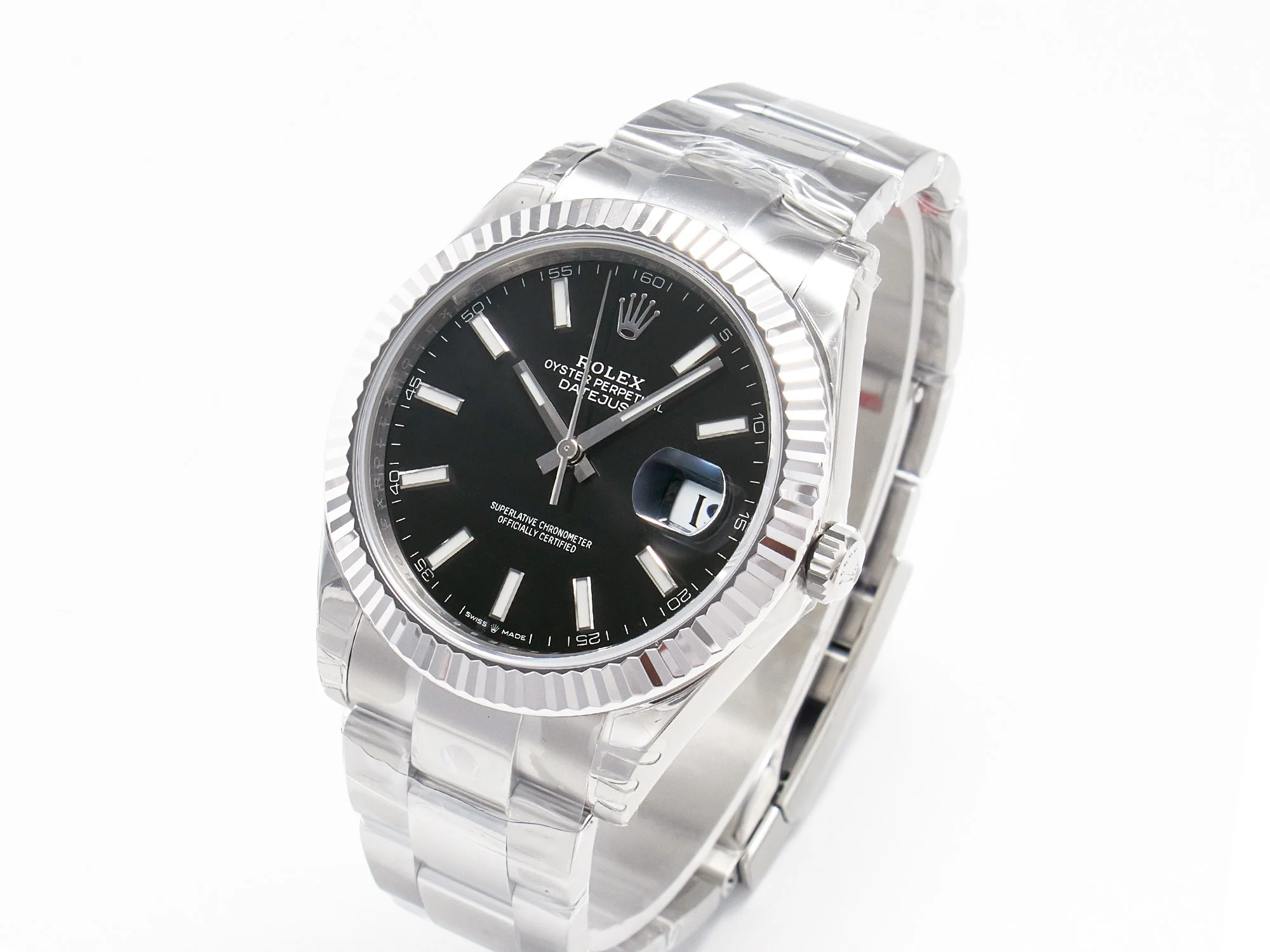 DateJust 41 126334 904L SS VSF 1:1 Best Edition Black Dial on Oyster Bracelet VS3235 V2 (133g)