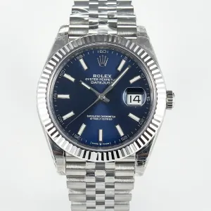 DateJust 41 126334 904L SS VSF 1:1 Best Edition Blue Dial on Jubilee Bracelet VS3235 V2 (133g)