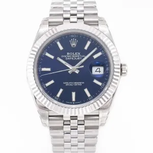 DateJust 41 126334 904L SS VSF 1:1 Best Edition Blue Dial on Jubilee Bracelet VS3235 V2 (133g)