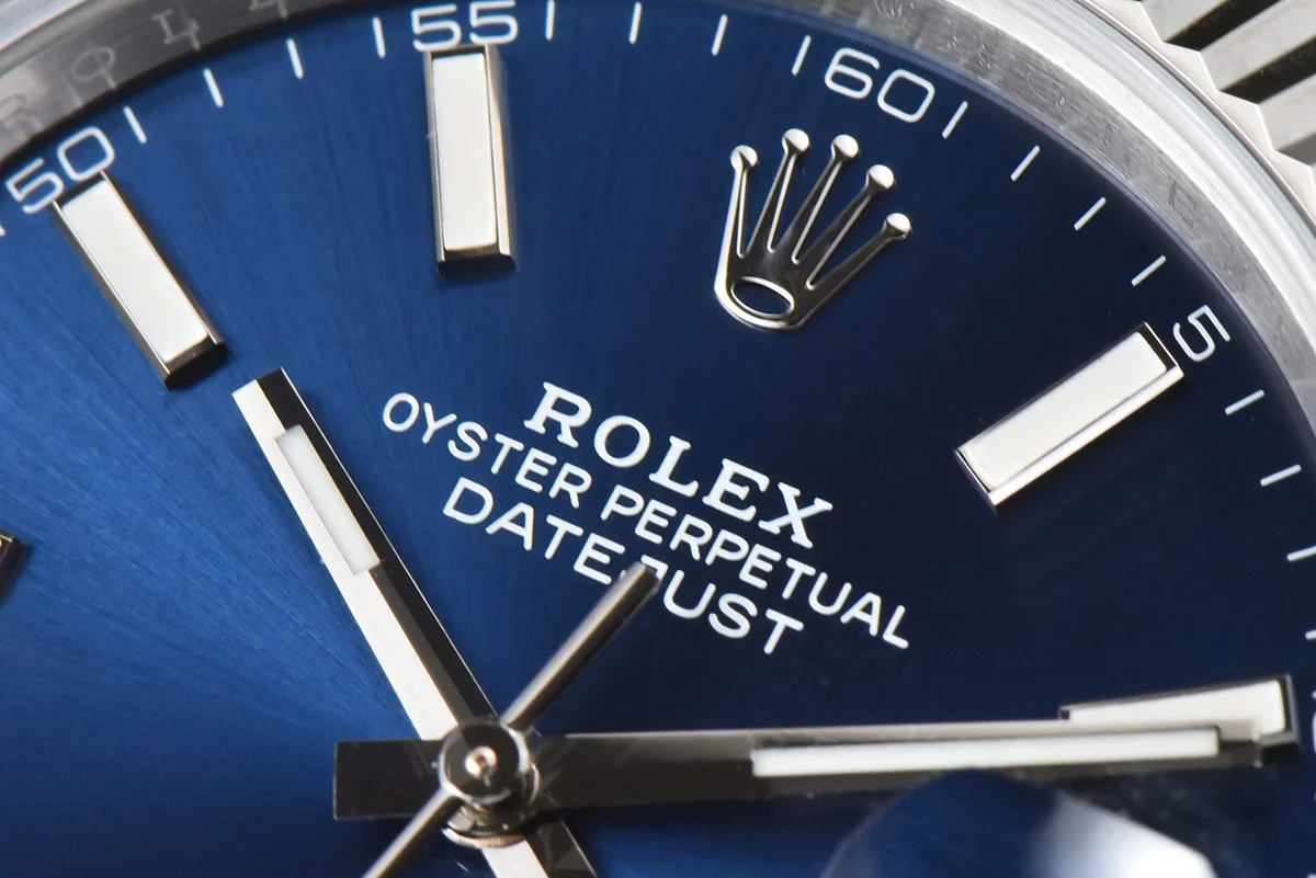 Datejust 41 126334 Blue Dial Stick Markers on Oyster Bracelet